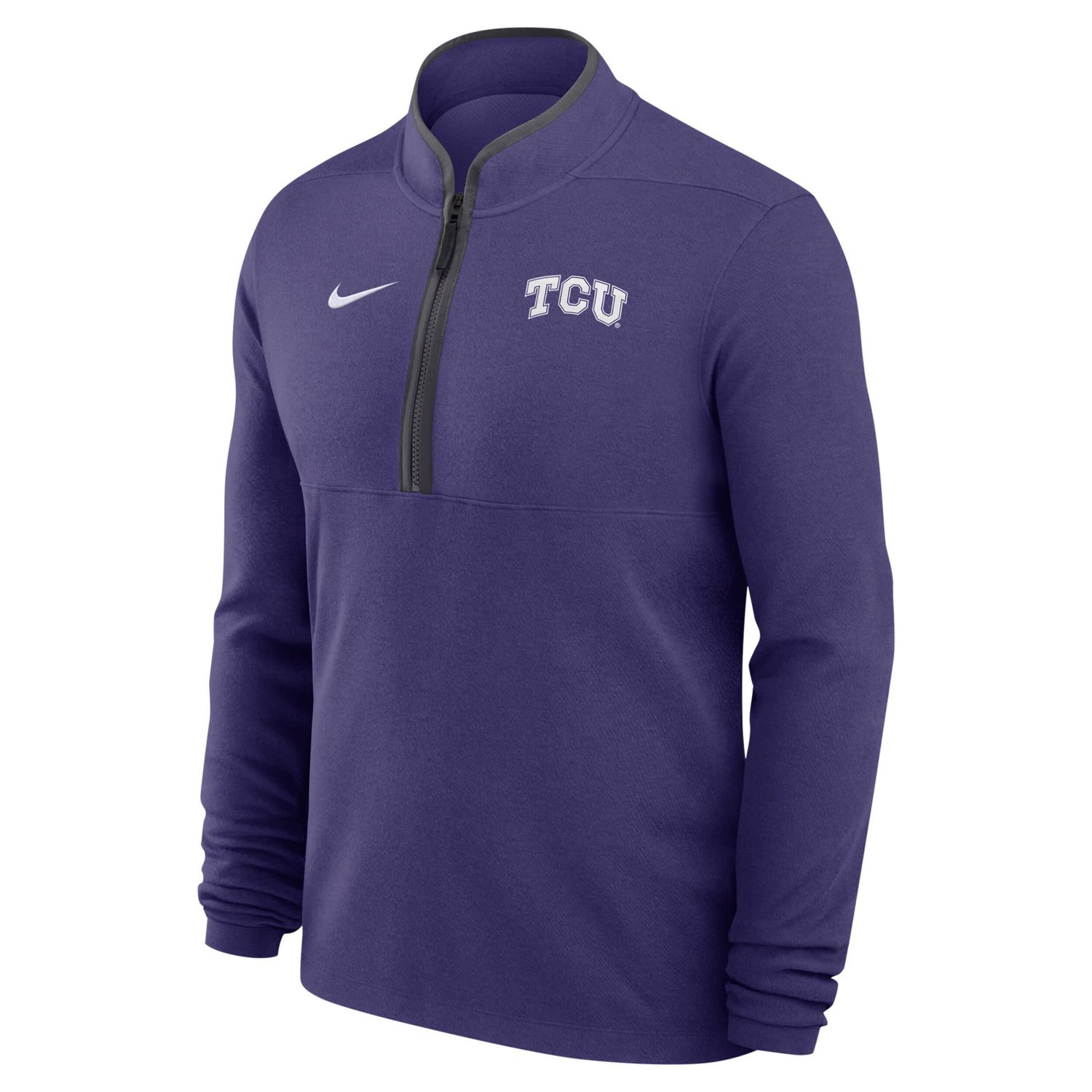 Nike TCU Horned Frogs Coaches Courtside Basketball Victory Performance Quarter-Zip Top                                           - view number 2