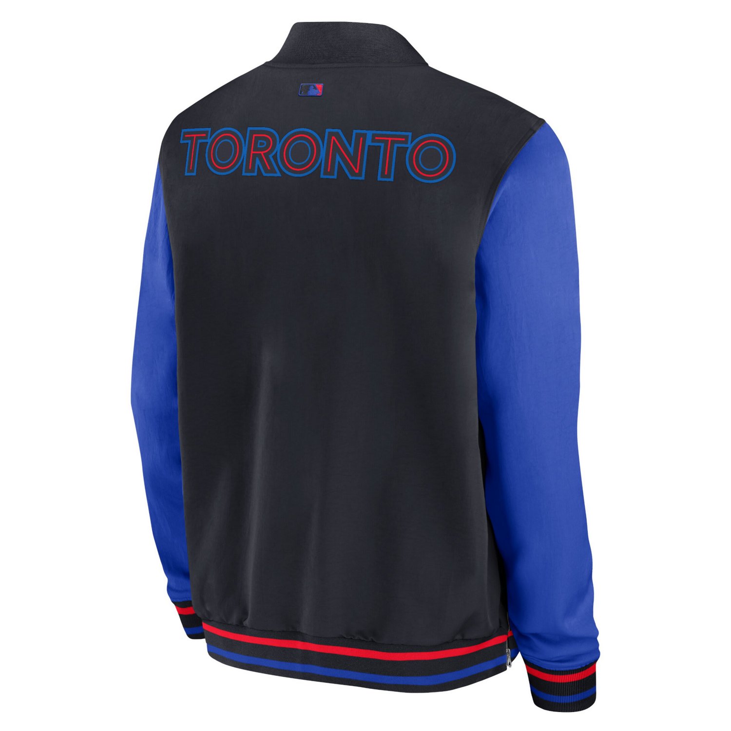 Nike Toronto Blue Jays 2024 City Connect Authentic Collection Game Time Full-Zip Bomber Jacket                                   - view number 3