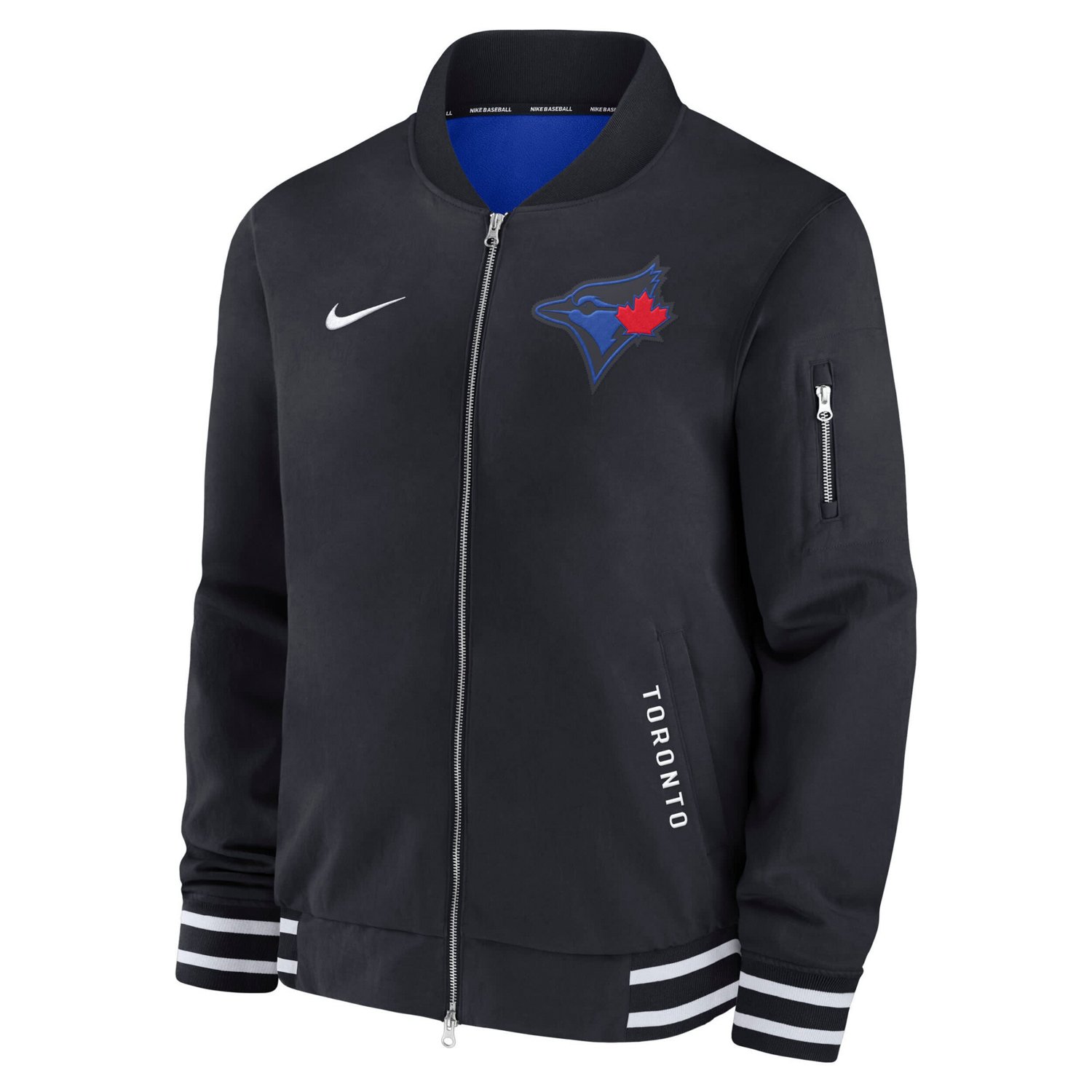 Nike Toronto Blue Jays Authentic Collection City Connect Full-Zip Bomber Jacket                                                  - view number 2