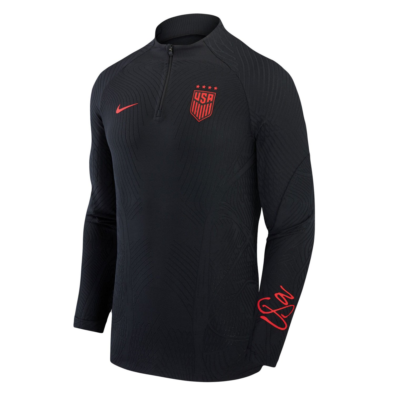 Nike USWNT 2023 Strike Drill Performance Quarter-Zip Long Sleeve Top - view number 2