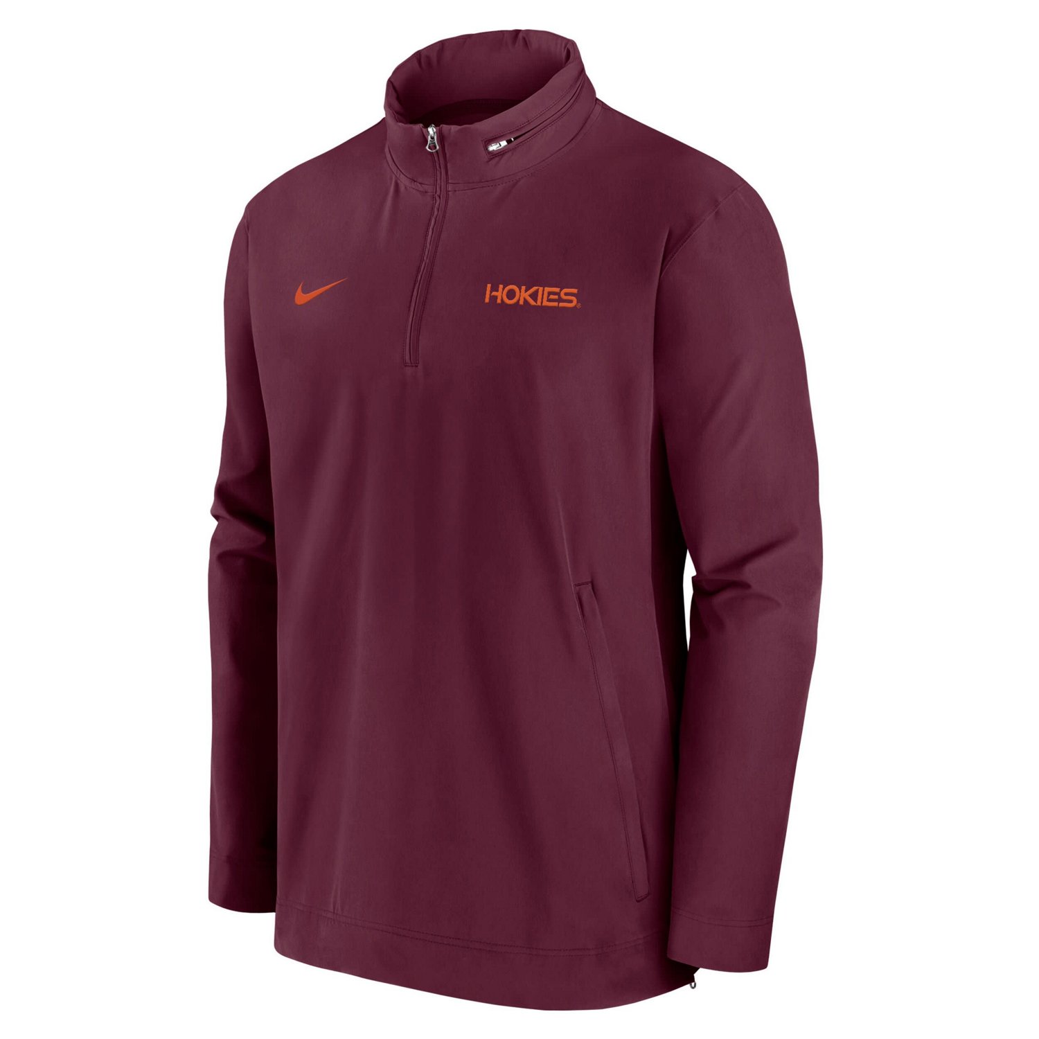 Nike Virginia Tech Hokies 2024 Sideline Coach Quarter-Zip Hoodie Jacket
