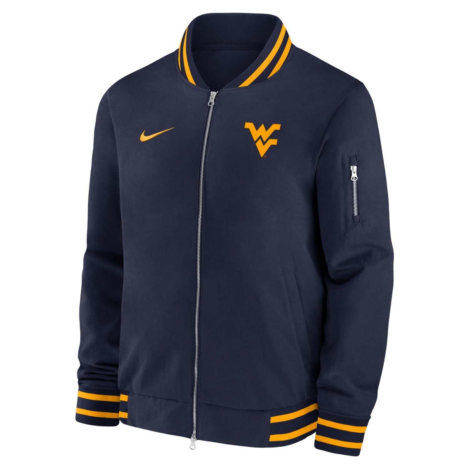 Nike West Virginia Mountaineers 2024 Sideline Full-Zip Bomber Jacket - view number 2