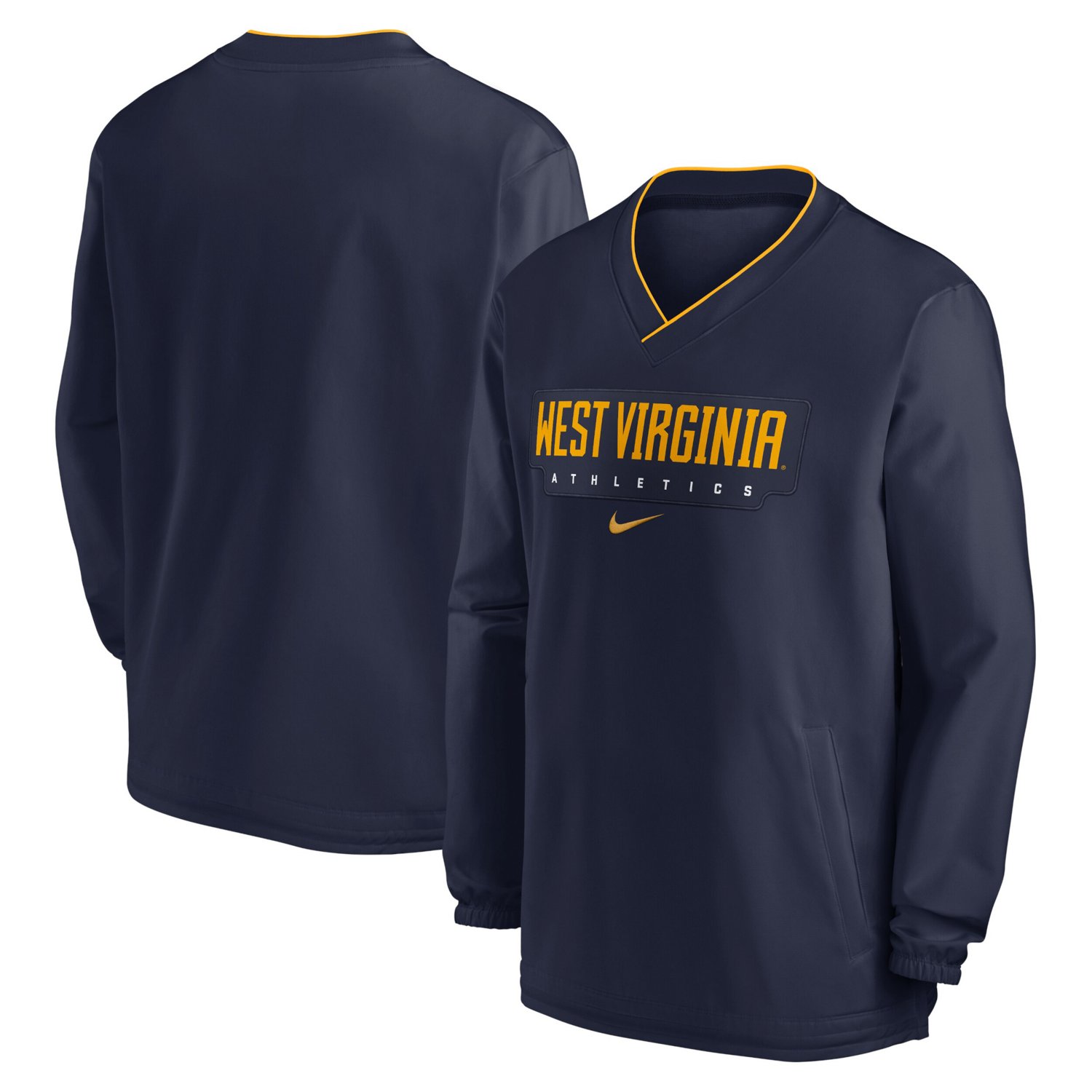 Nike West Virginia Mountaineers 2024 Sideline Pullover Windshirt