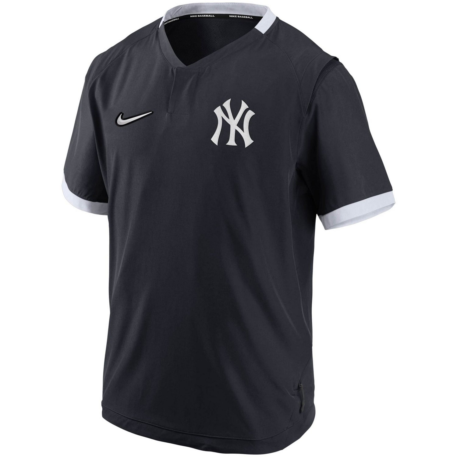 Nike White New York Yankees Authentic Collection Short Sleeve Hot Pullover Jacket - view number 2