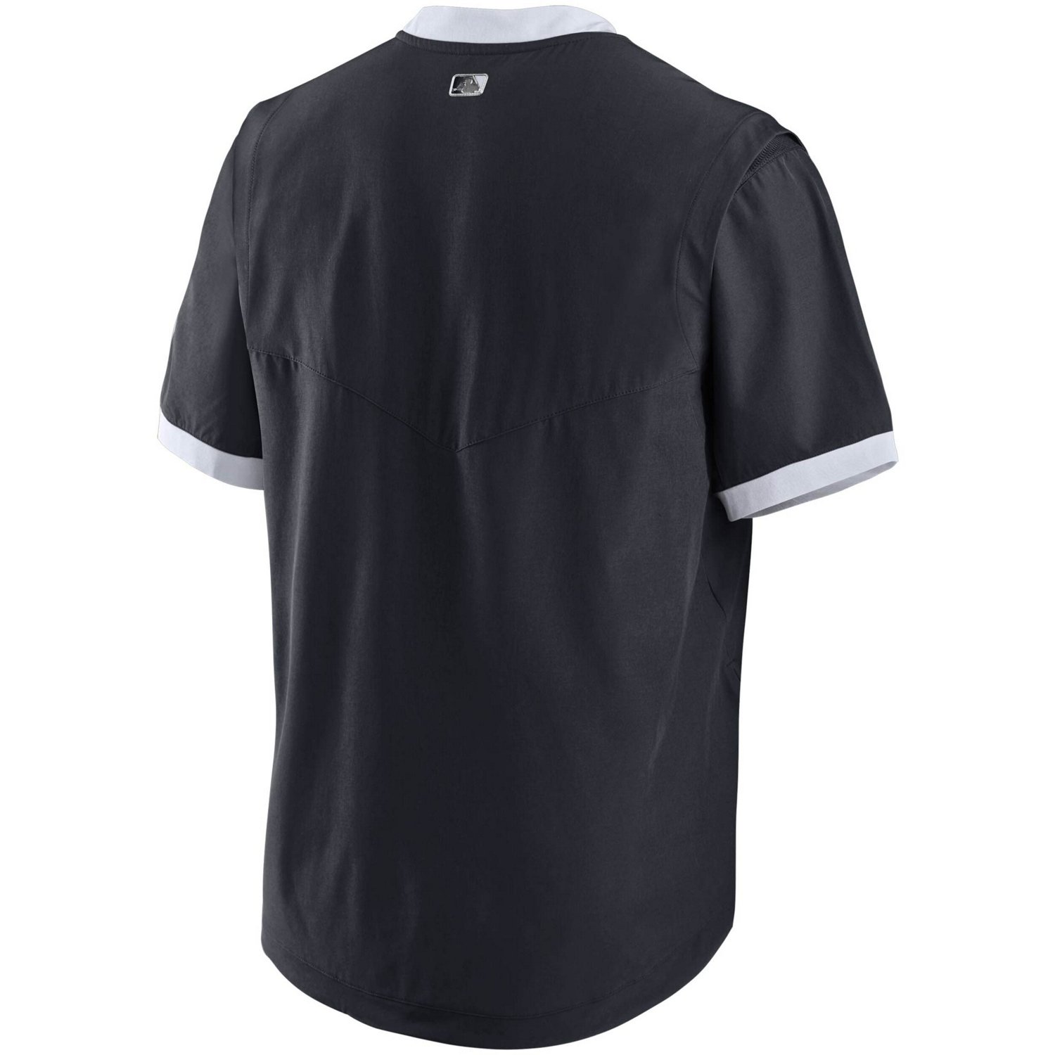 Nike White New York Yankees Authentic Collection Short Sleeve Hot Pullover Jacket - view number 3