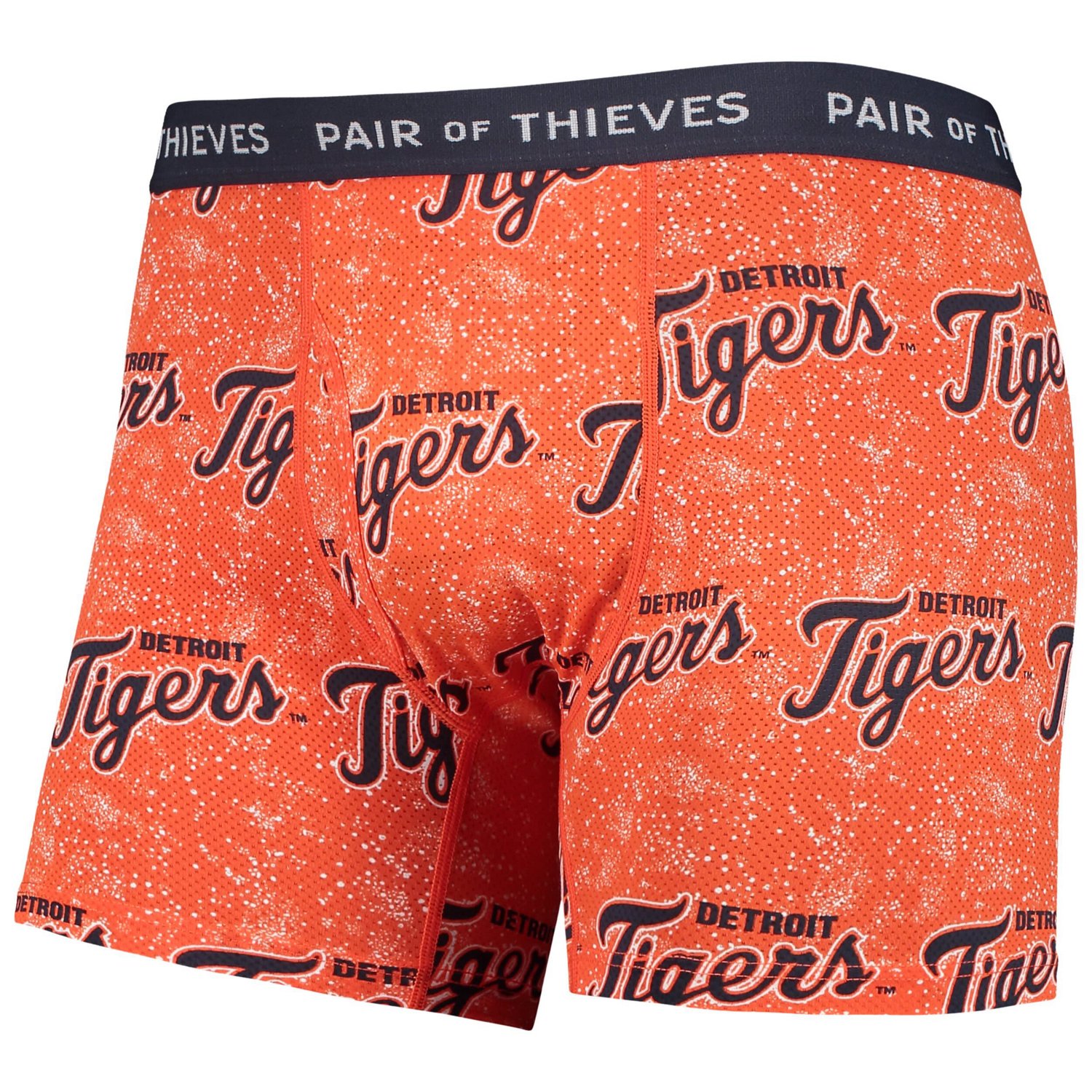 Pair of Thieves Navy Detroit Tigers Super Fit 2-Pack Boxer Briefs Set - view number 2