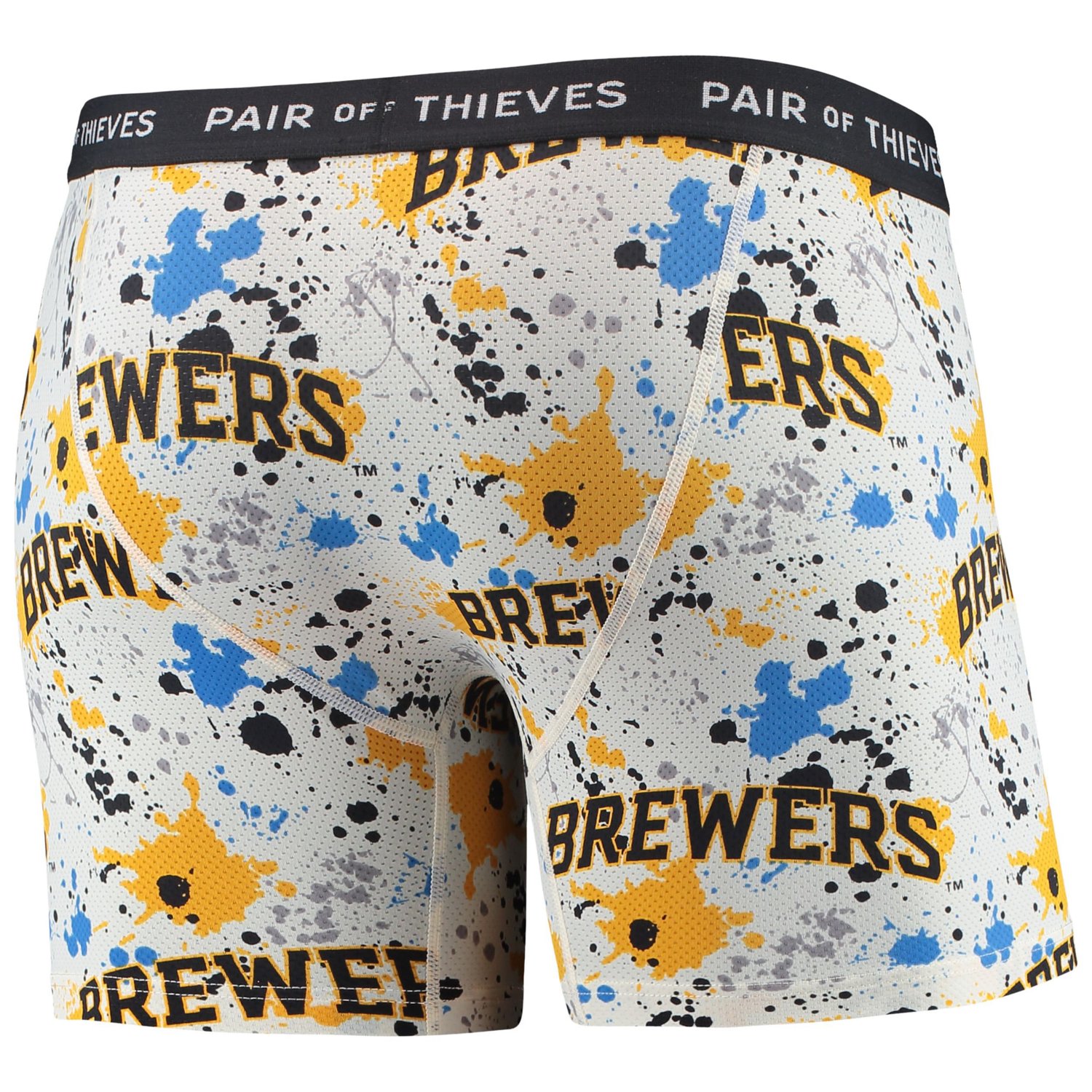 Pair of Thieves Navy Milwaukee Brewers Super Fit 2-Pack Boxer Briefs Set - view number 3