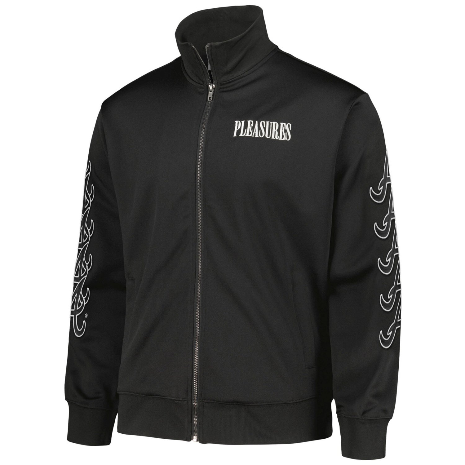 PLEASURES Atlanta Braves Pitcher Full-Zip Track Jacket - view number 2