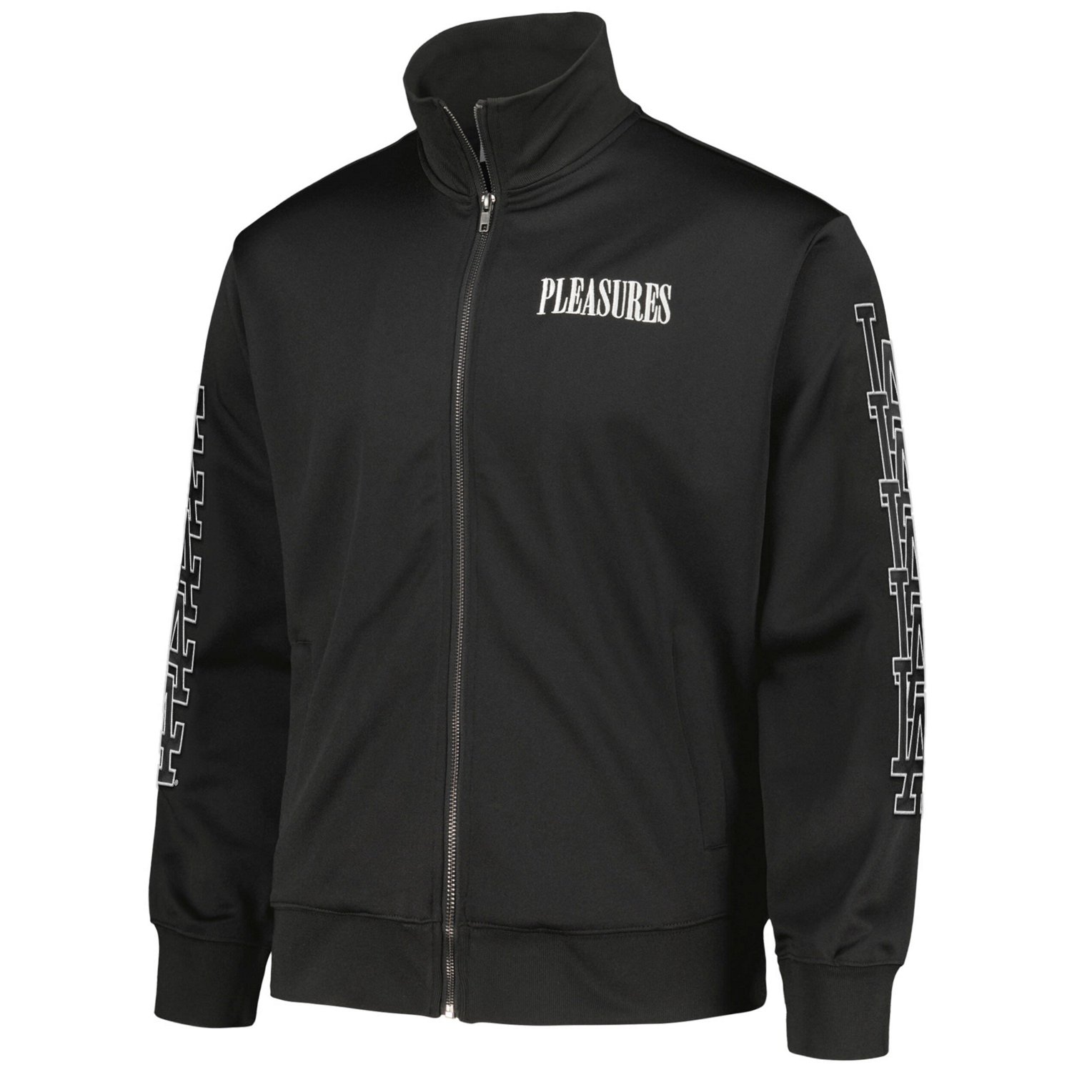 PLEASURES Los Angeles Dodgers Pitcher Full-Zip Track Jacket - view number 2