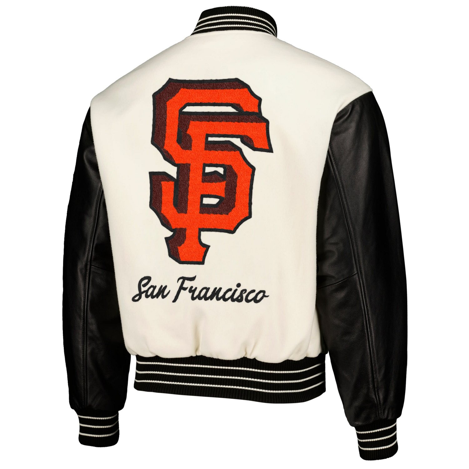 PLEASURES San Francisco Giants Full-Snap Varsity Jacket - view number 3