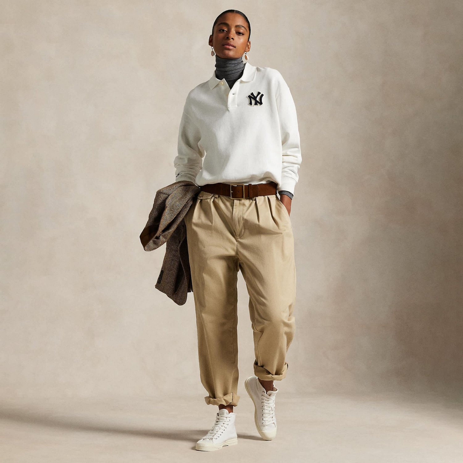 Polo Ralph Lauren Yankees Fleece Polo                                                                                            - view number 4