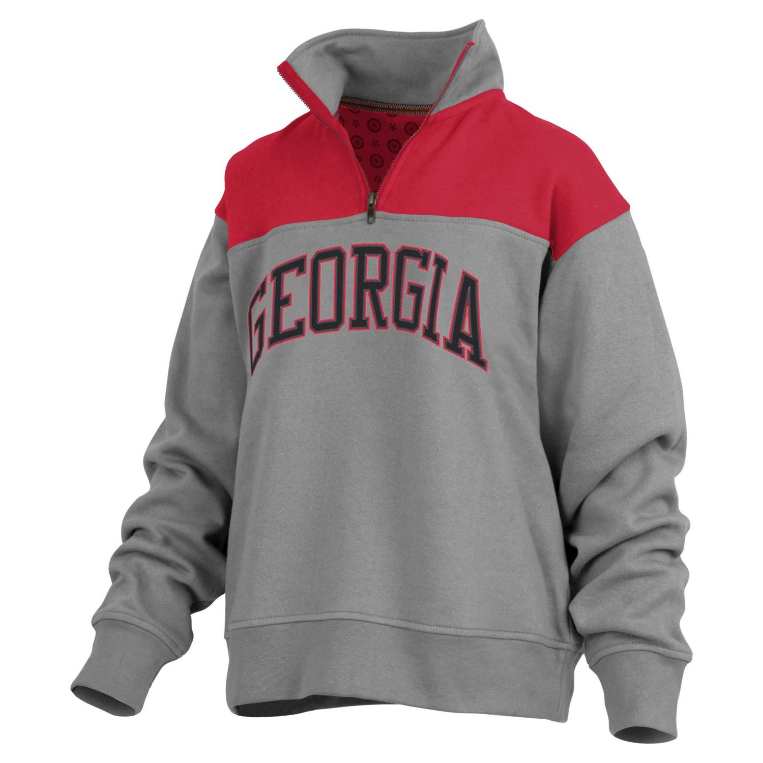 Pressbox Georgia Bulldogs Avon Fleece Quarter-Zip Jacket                                                                         - view number 2
