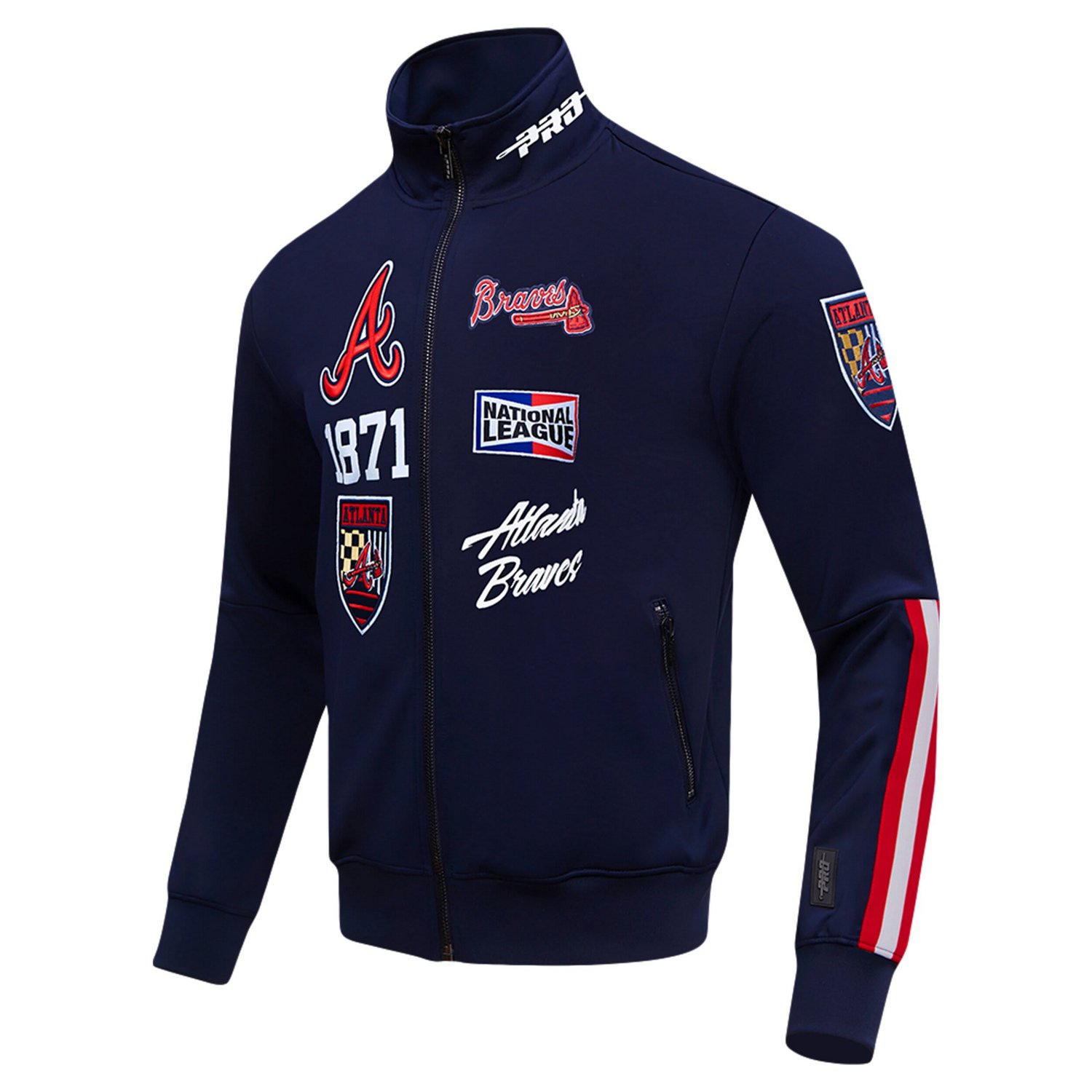 Pro Standard Atlanta Braves Fast Lane Full-Zip Track Jacket                                                                      - view number 2