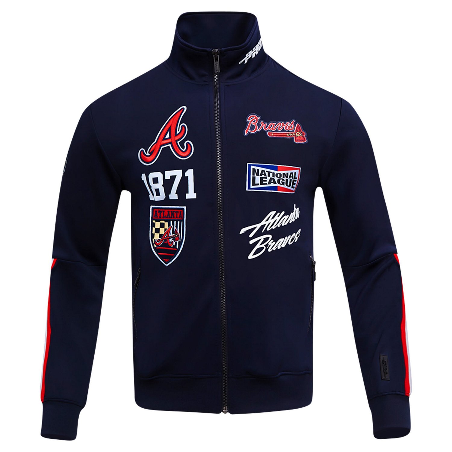Pro Standard Atlanta Braves Fast Lane Full-Zip Track Jacket                                                                      - view number 4