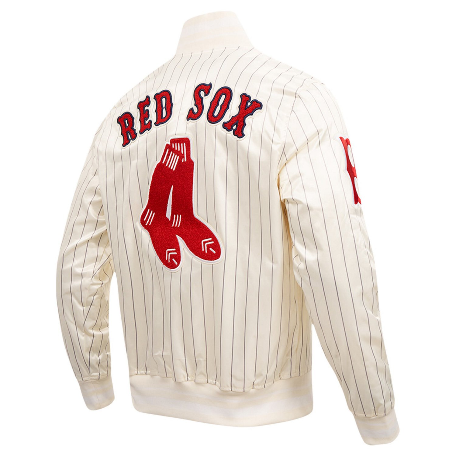 Pro Standard Boston Red Sox Cooperstown Collection Pinstripe Retro Classic Satin Full-Snap Jacket - view number 4