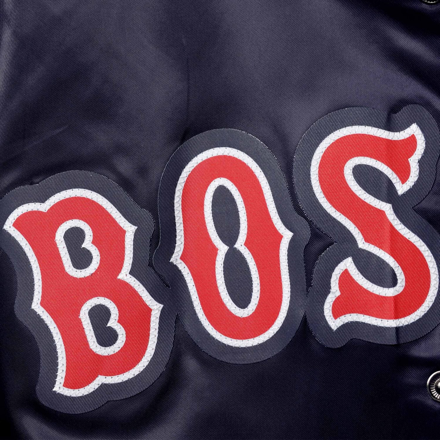Pro Standard Boston Red Sox Wordmark Satin Full-Snap Jacket