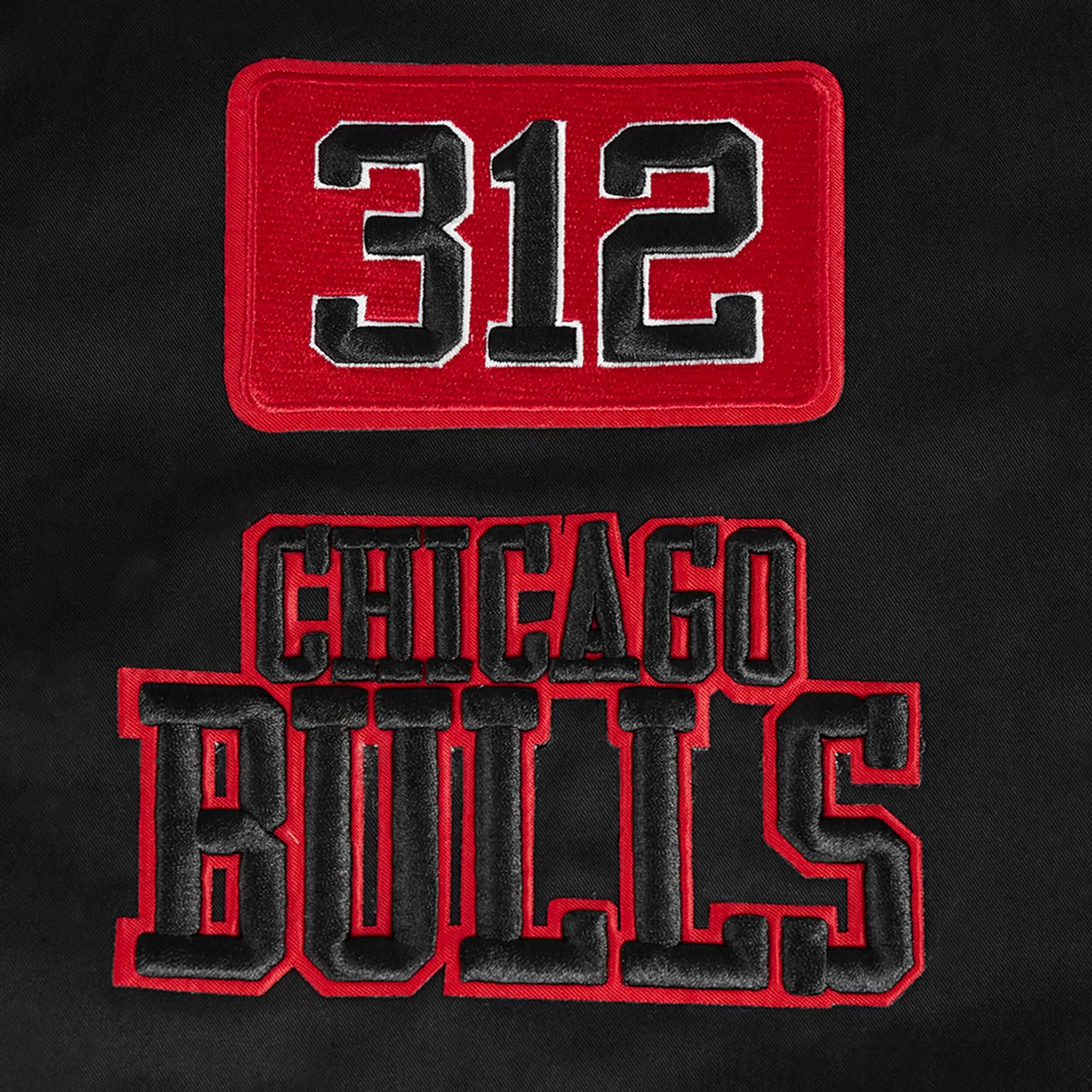 Pro Standard Chicago Bulls Area Code Twill Full-Zip Jacket