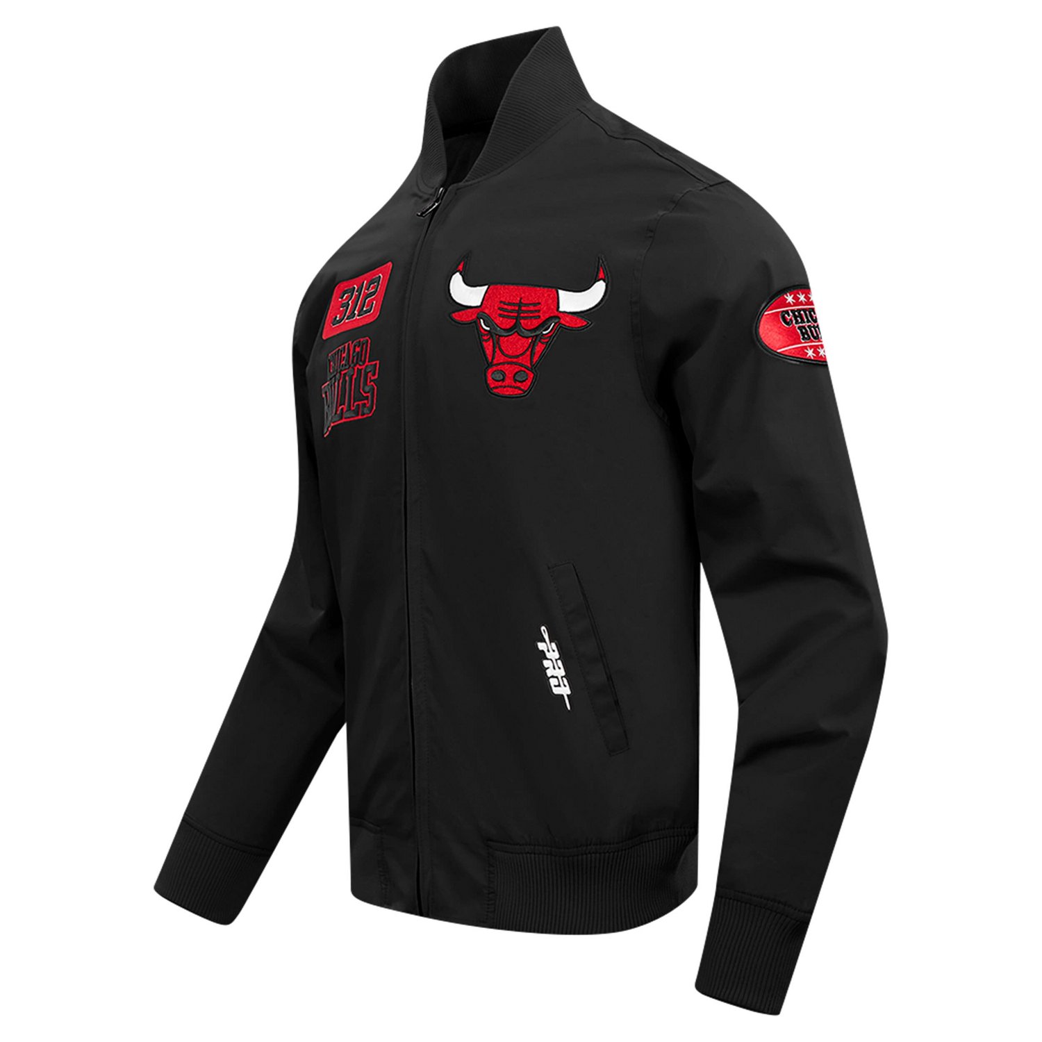 Pro Standard Chicago Bulls Area Code Twill Full-Zip Jacket