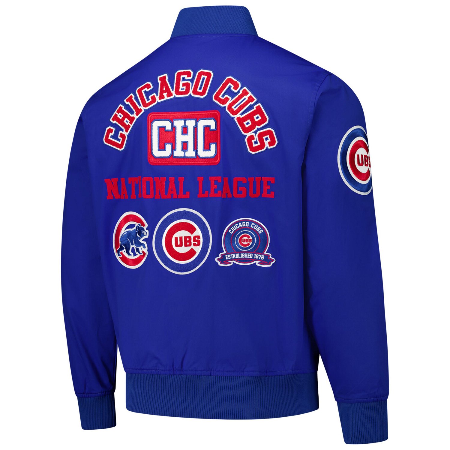 Pro Standard Chicago Cubs Area Code Twill Full-Zip Jacket