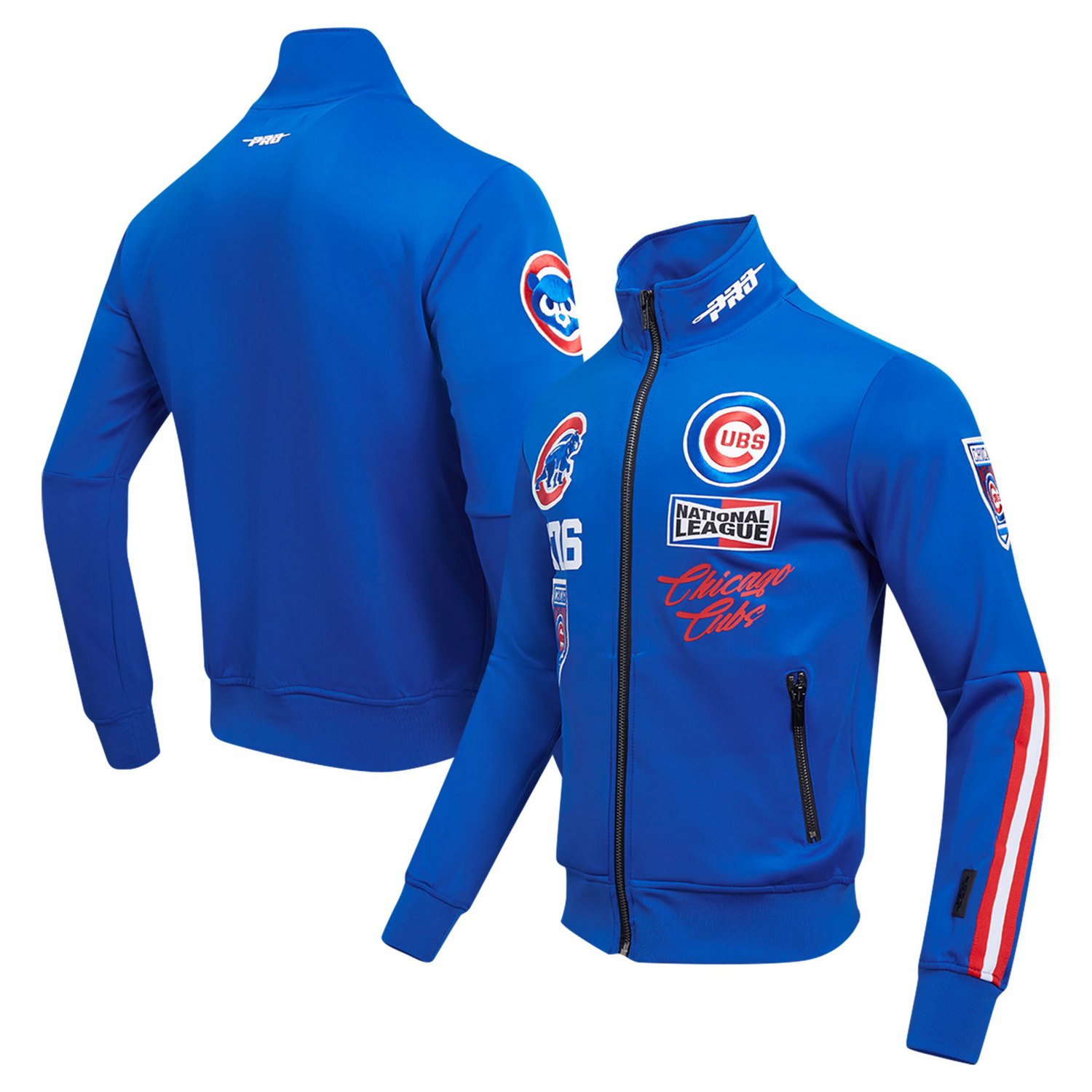 Pro Standard Chicago Cubs Fast Lane Full-Zip Track Jacket - view number 1