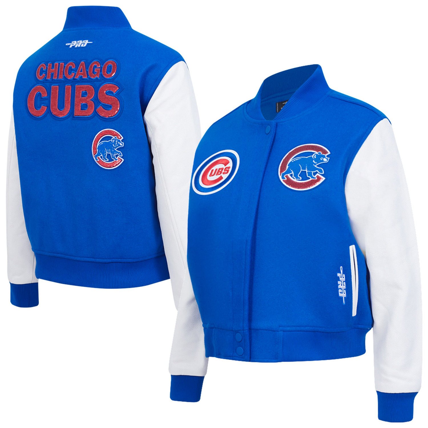 Pro Standard Chicago Cubs Game Day Classics Wool Full-Zip Varsity Jacket                                                         - view number 1