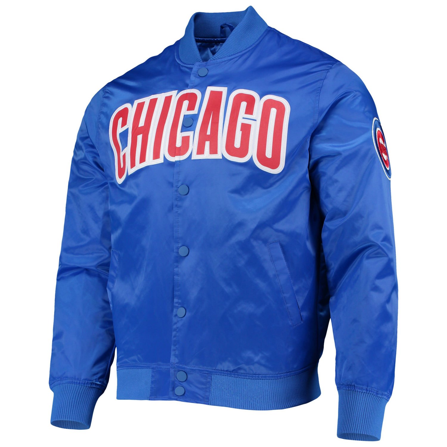 Pro Standard Chicago Cubs Wordmark Satin Full-Snap Jacket - view number 2
