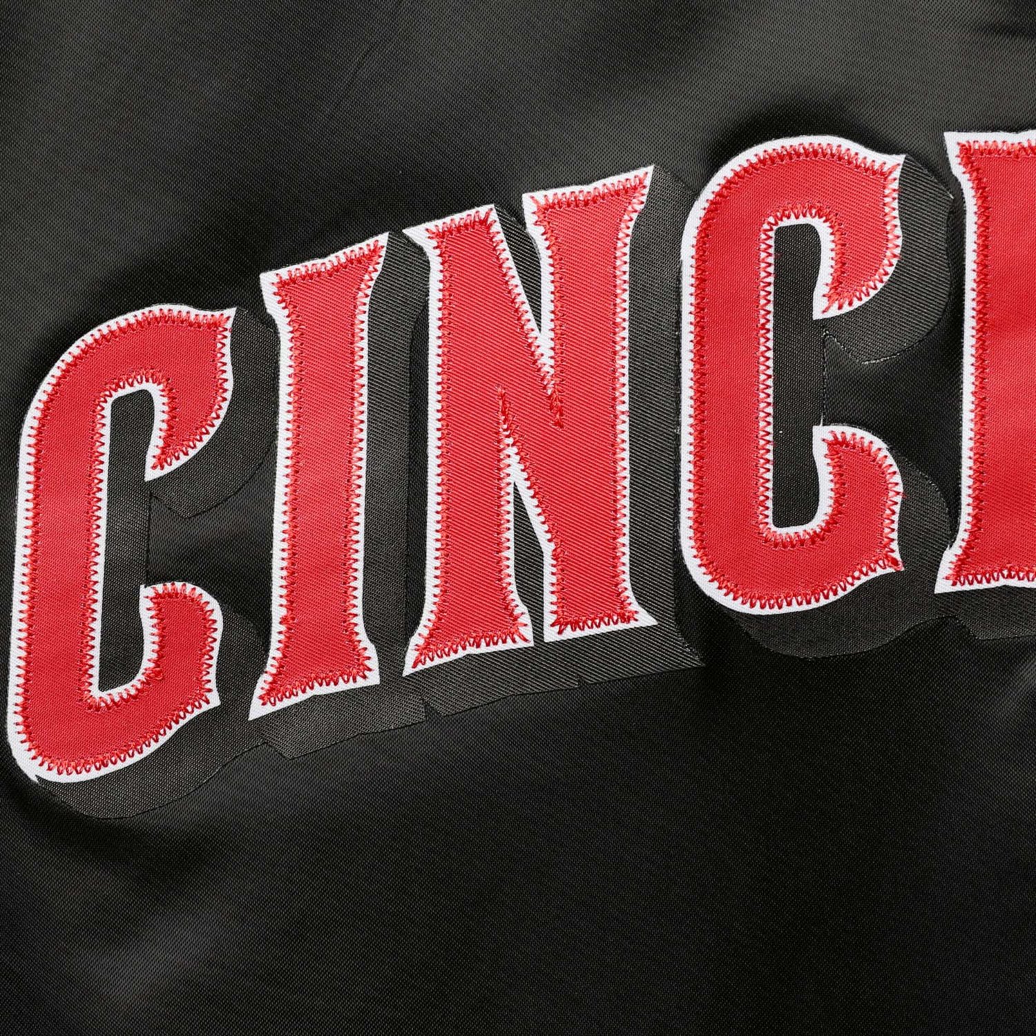 Pro Standard Cincinnati Reds Wordmark Satin Full-Snap Jacket - view number 3