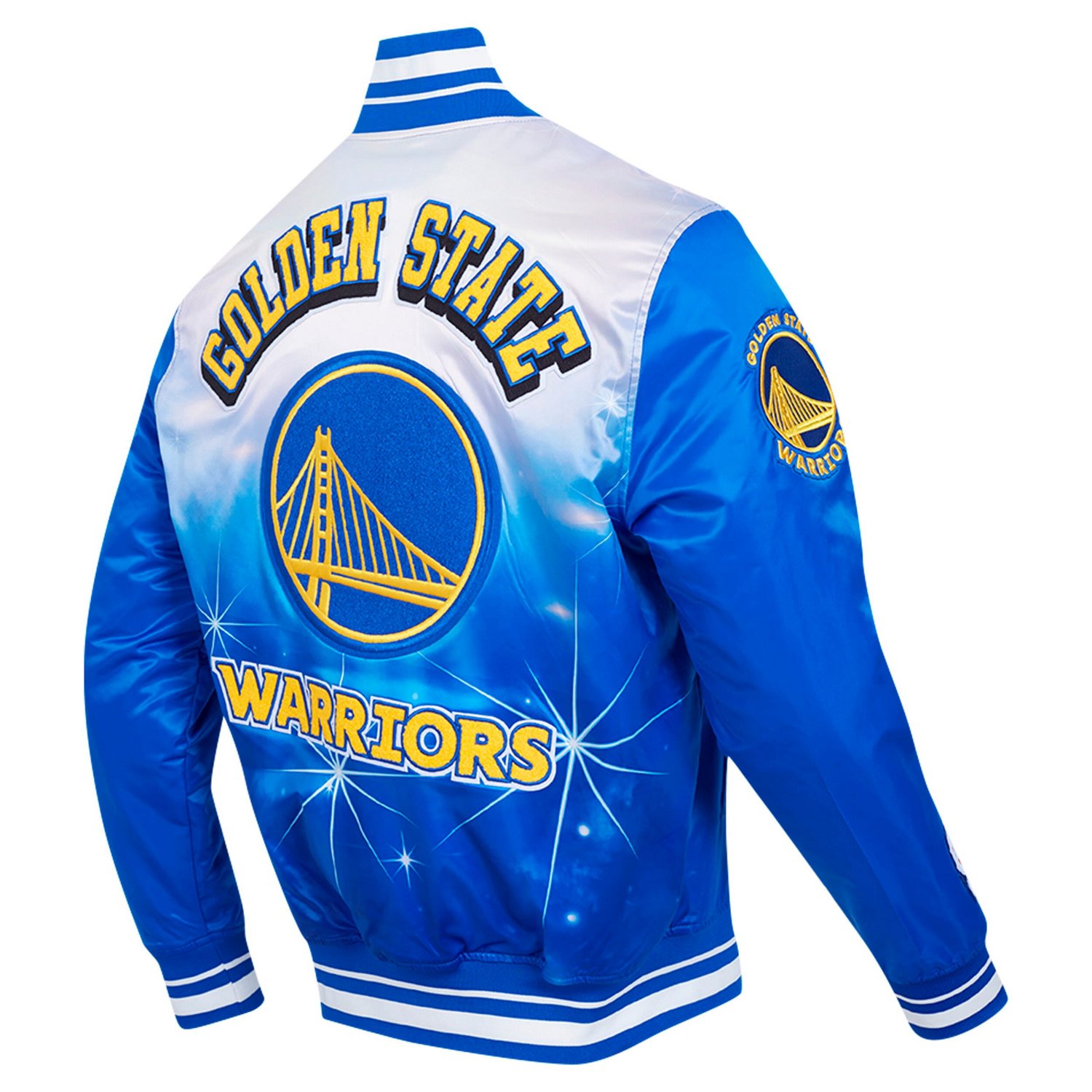 Pro Standard Golden State Warriors Sublimated Satin Full-Snap Jacket - view number 3
