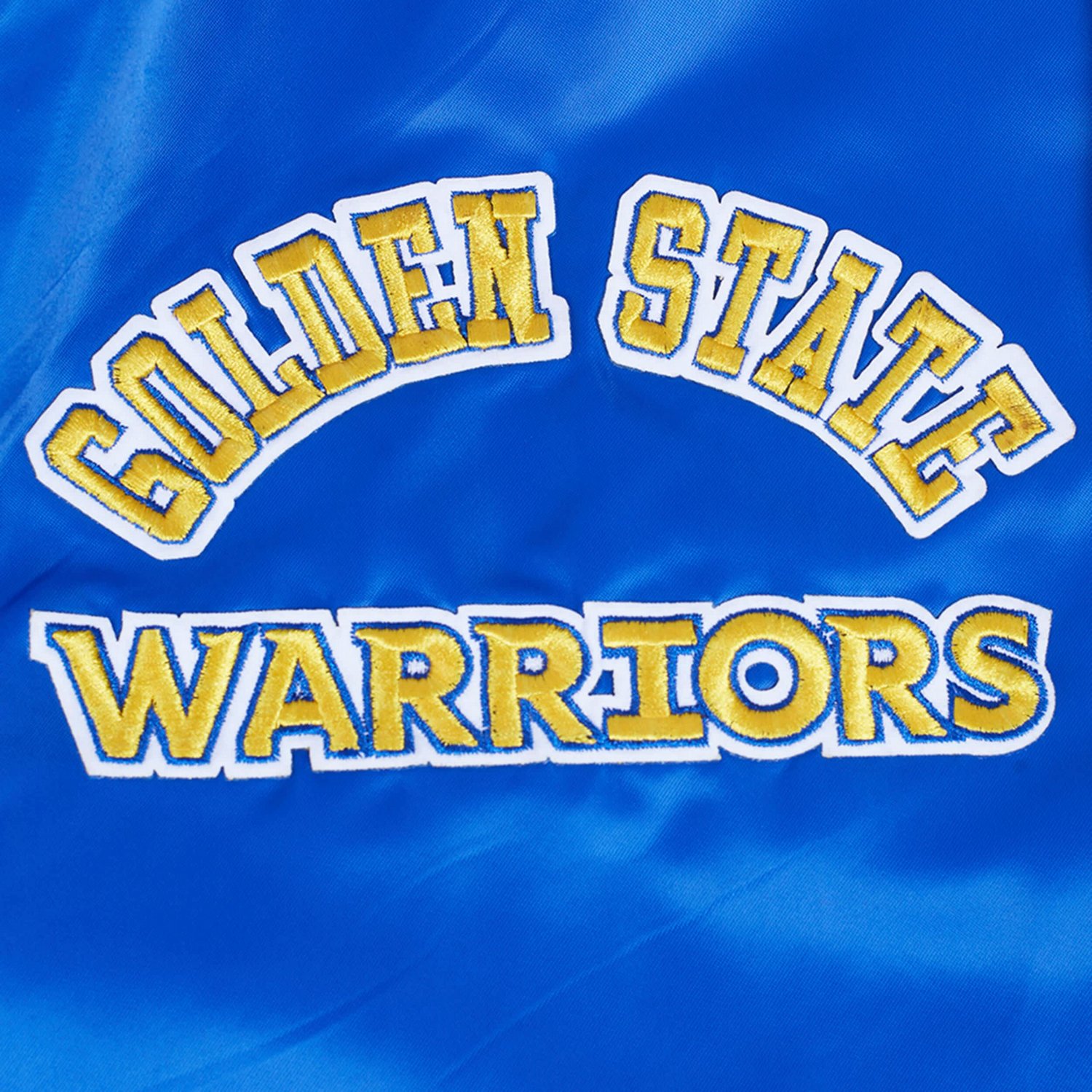 Pro Standard Golden State Warriors Sublimated Satin Full-Snap Jacket