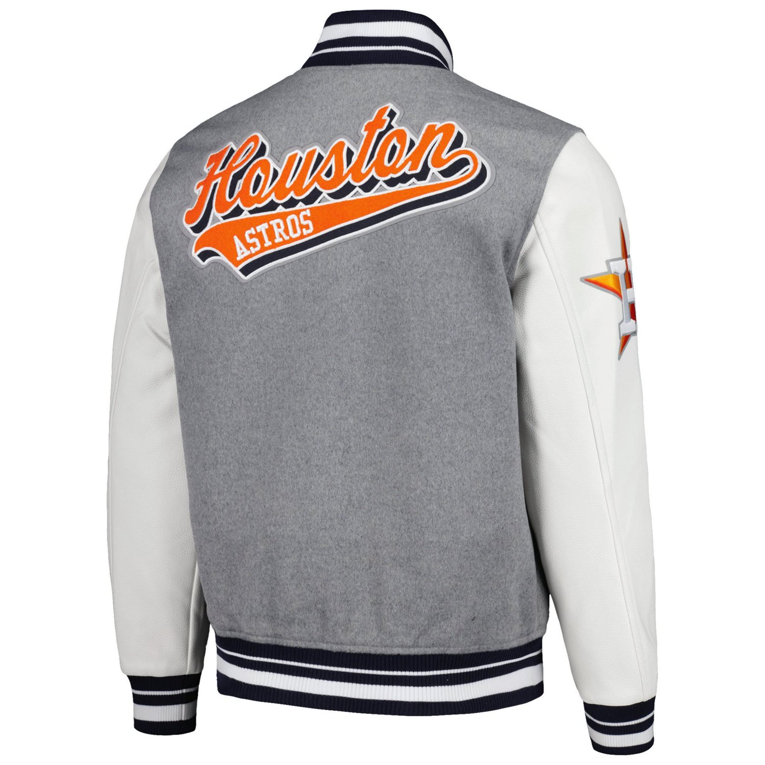 Pro Standard Houston Astros Script Tail Full-Zip Varity Jacket                                                                   - view number 3