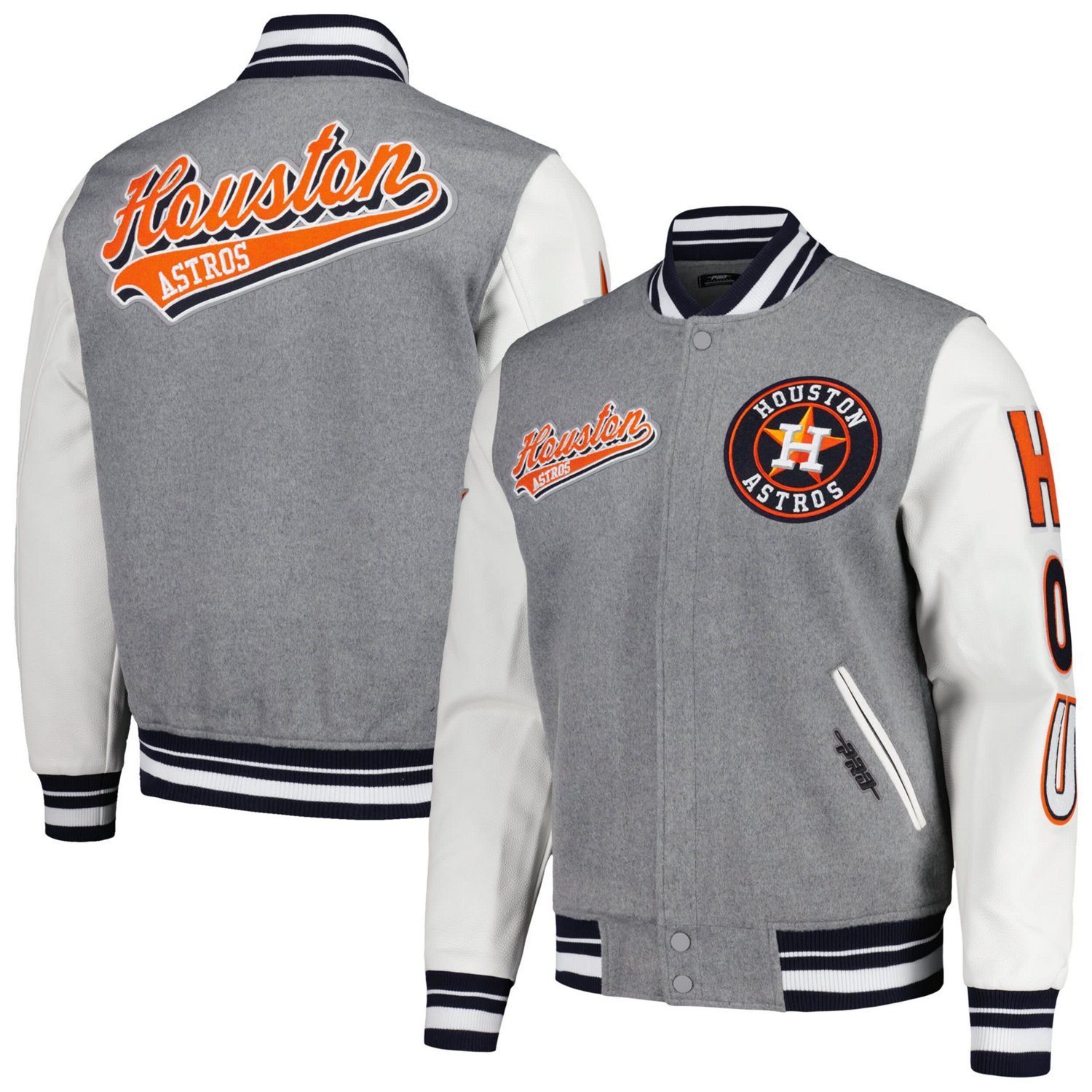 Pro Standard Houston Astros Script Tail Full-Zip Varity Jacket                                                                   - view number 1