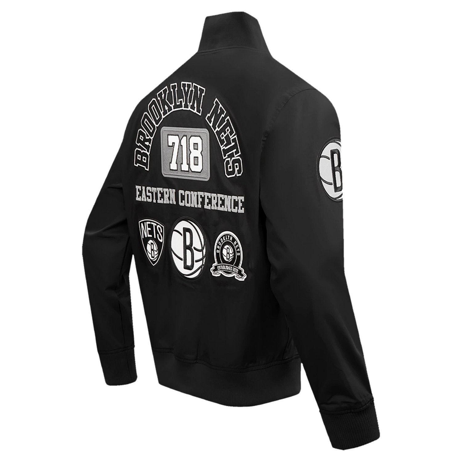 Pro Standard Brooklyn Nets Area Code Twill Full-Zip Jacket - view number 3