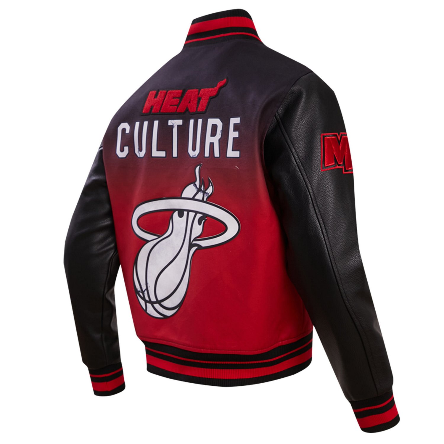Pro Standard Men's Miami Heat 2023/24 City Edition Full-Zip Varsity Jacket - view number 3