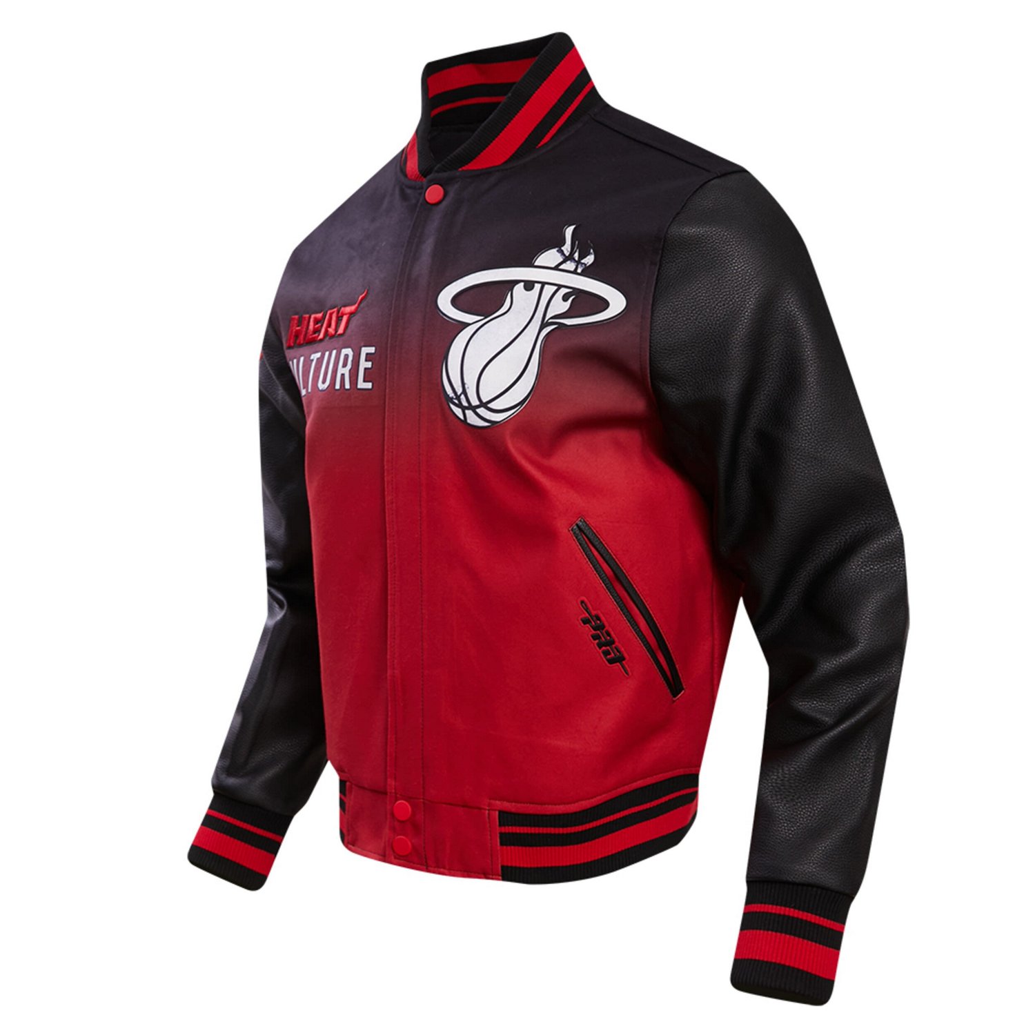 Pro Standard Men's Miami Heat 2023/24 City Edition Full-Zip Varsity Jacket - view number 2