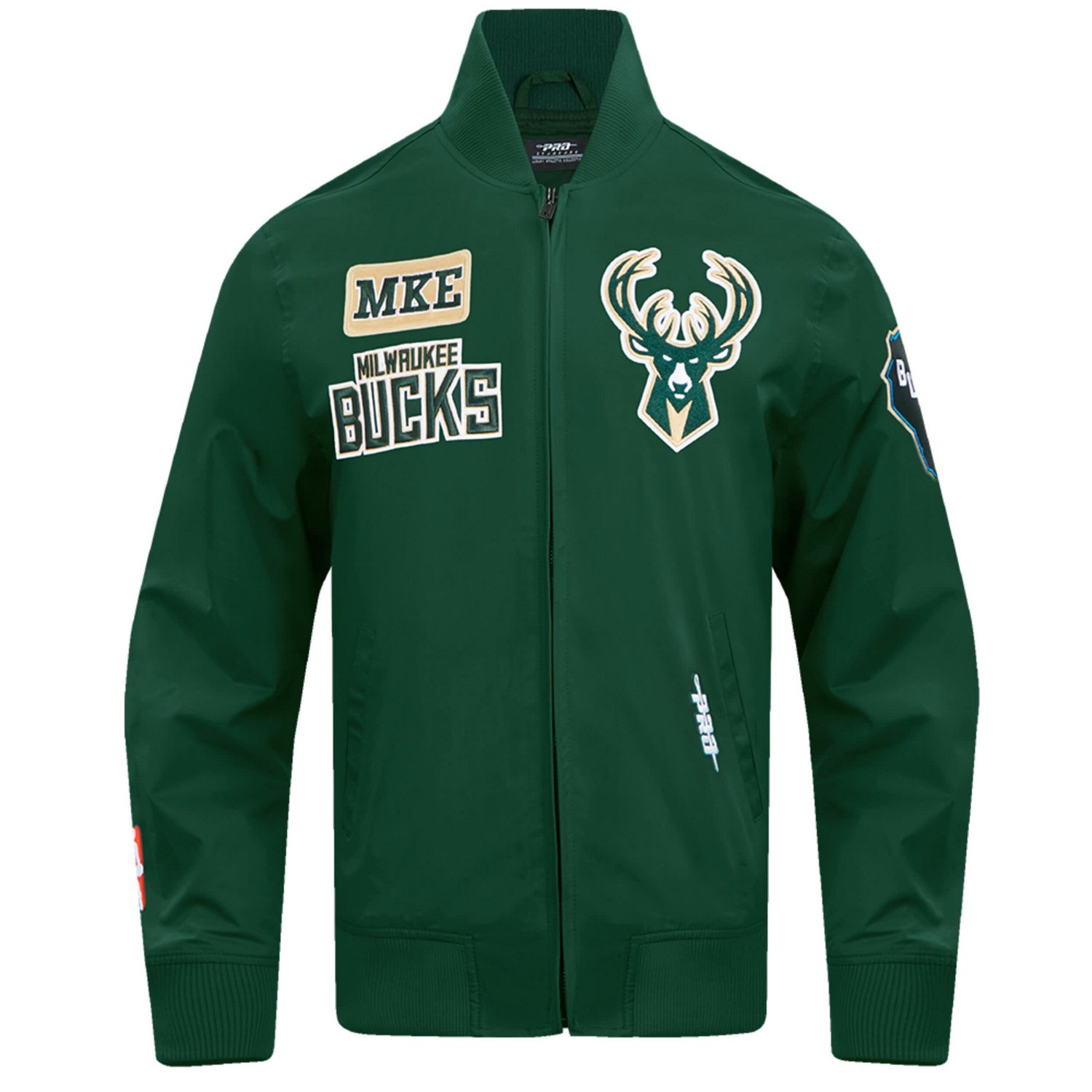 Pro Standard Hunter Milwaukee Bucks Area Code Twill Full-Zip Jacket - view number 2