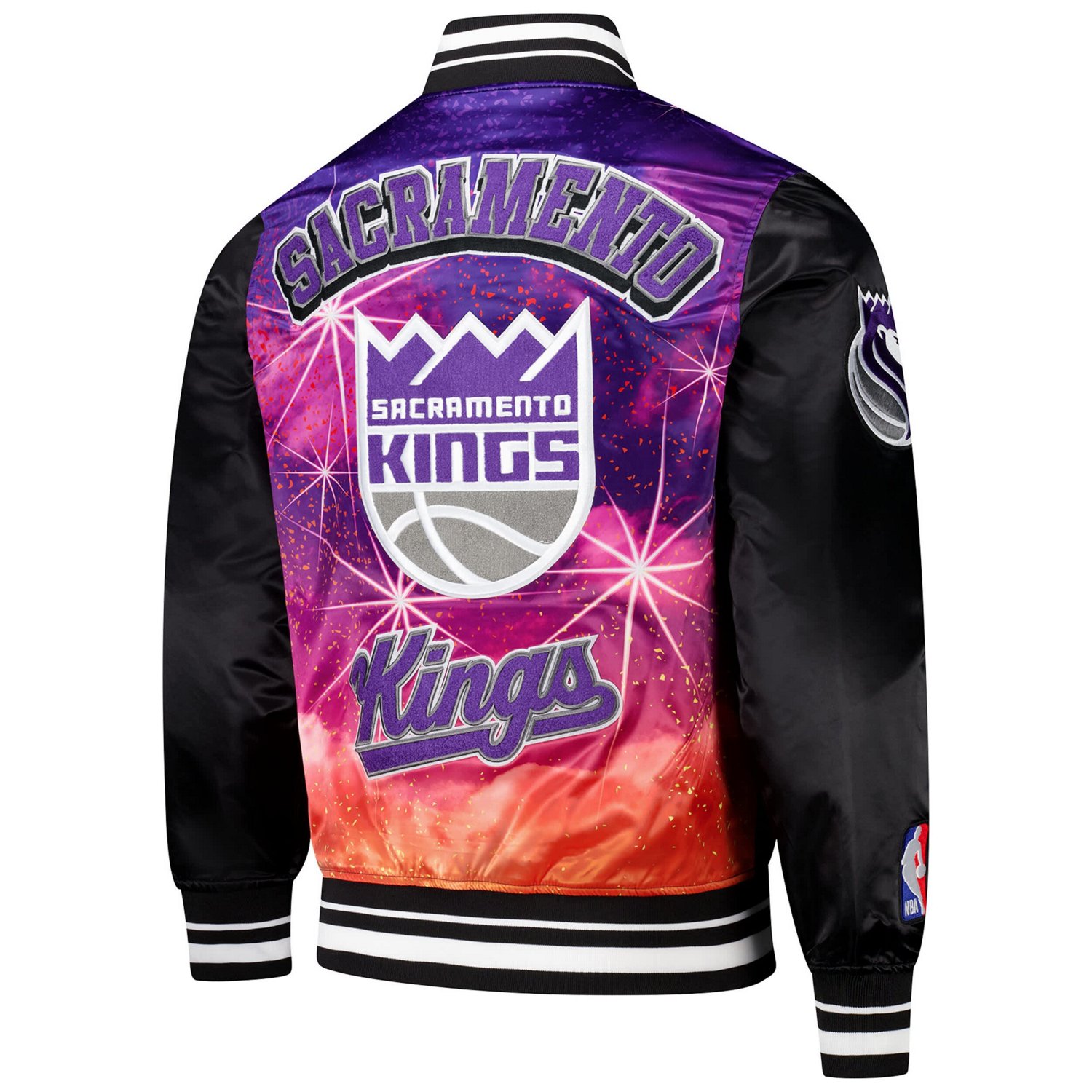 Pro Standard Men’s Sacramento Kings Sublimated Satin Full-Snap Jacket - view number 3