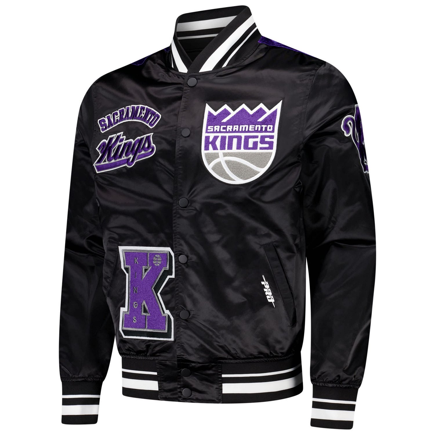 Pro Standard Men’s Sacramento Kings Sublimated Satin Full-Snap Jacket - view number 2