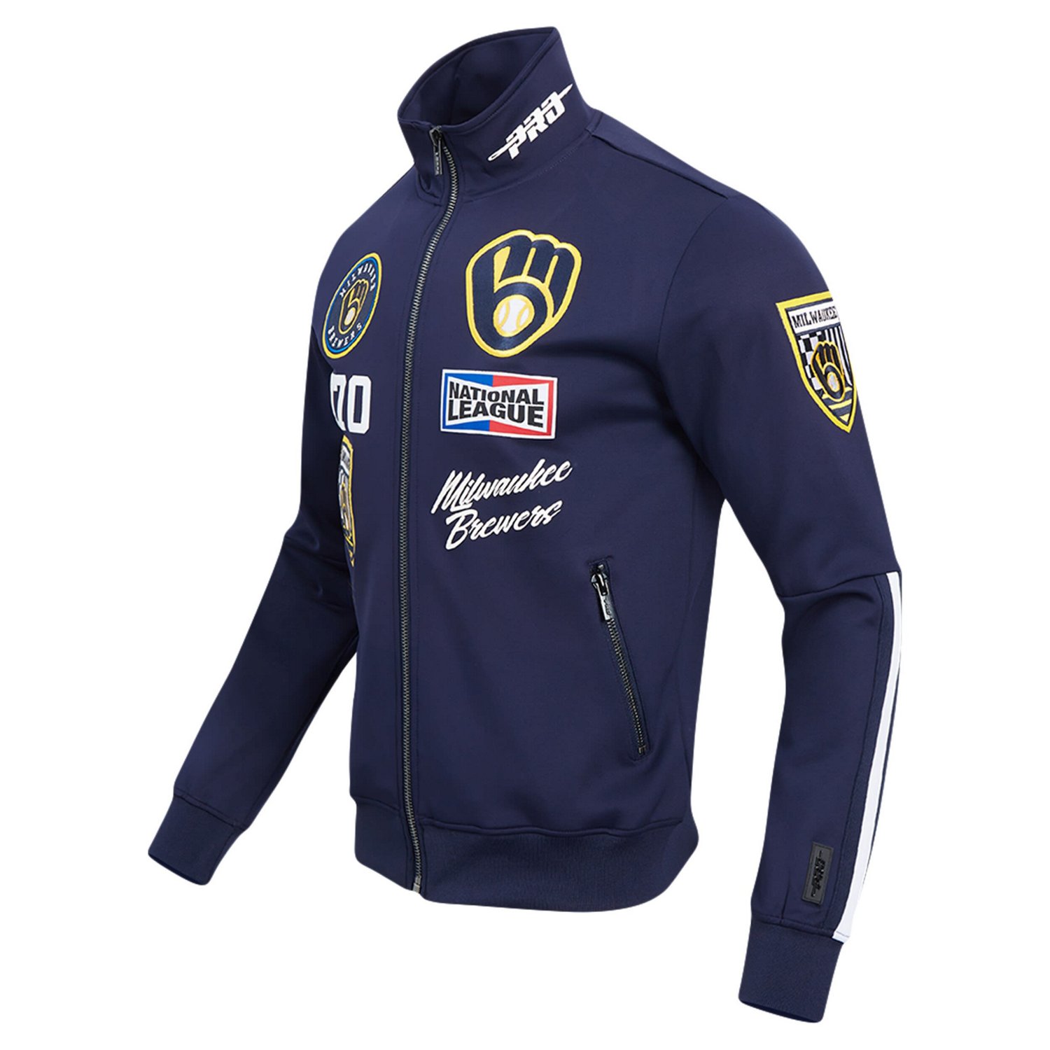 Pro Standard Milwaukee Brewers Fast Lane Full-Zip Track Jacket - view number 2