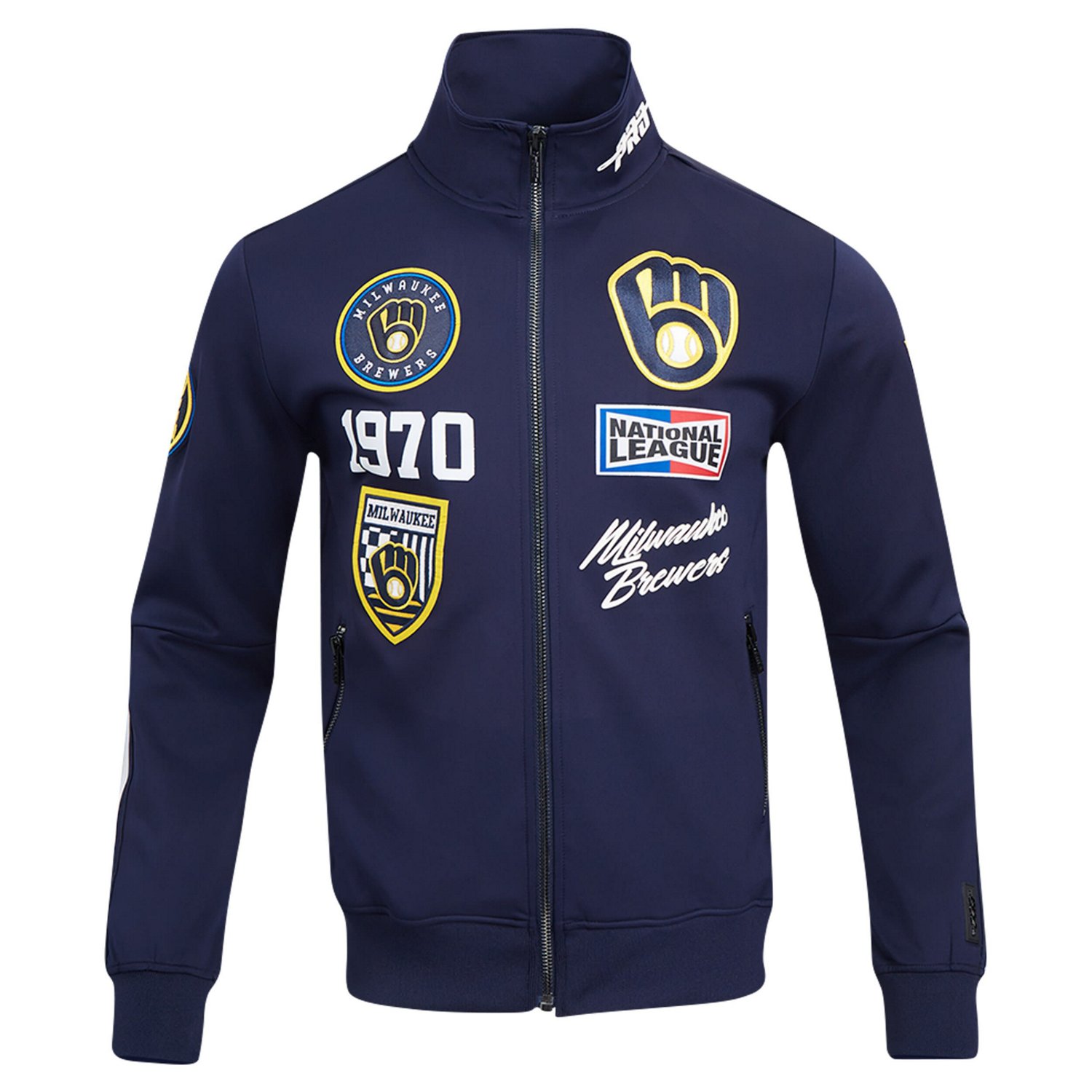 Pro Standard Milwaukee Brewers Fast Lane Full-Zip Track Jacket - view number 4