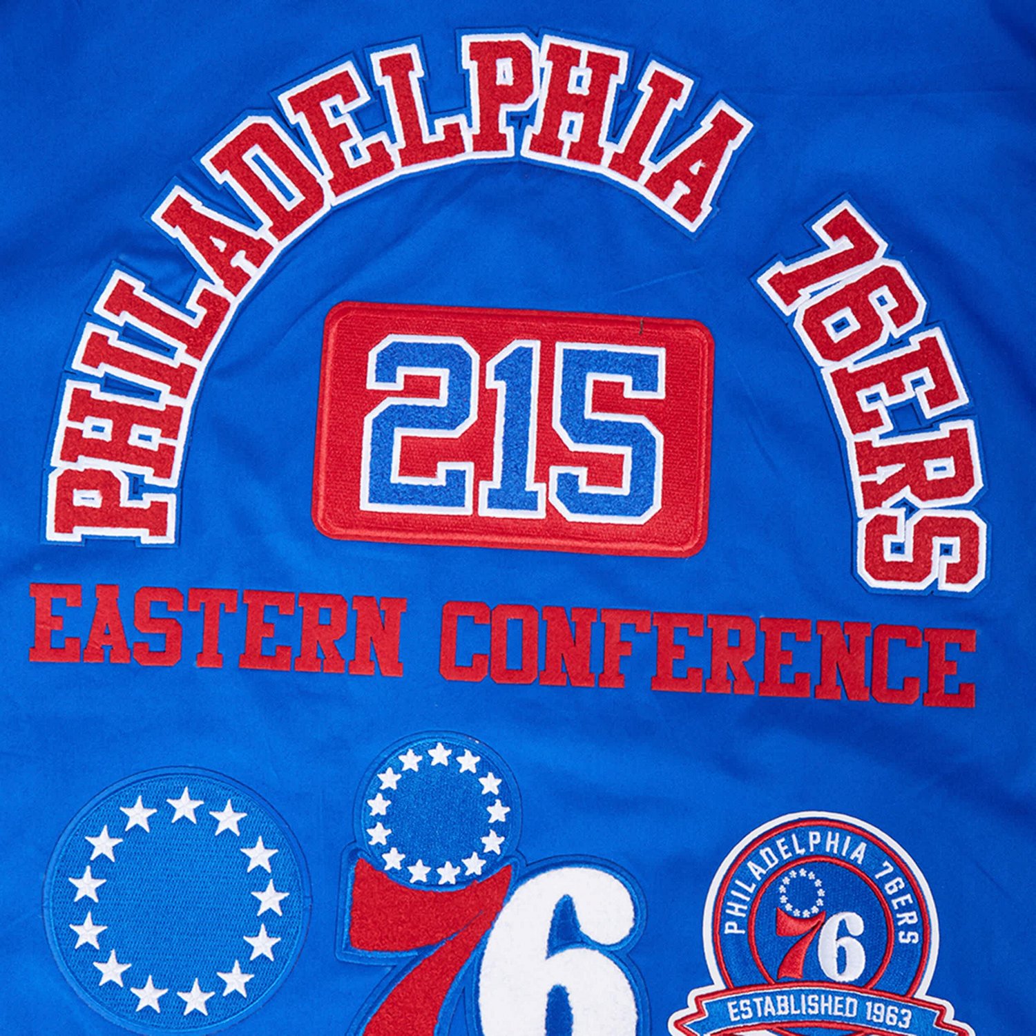 Pro Standard Philadelphia 76ers Area Code Twill Full-Zip Jacket - view number 4