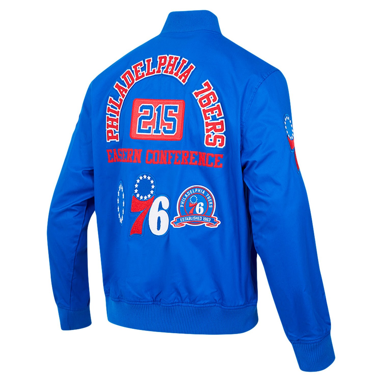 Pro Standard Philadelphia 76ers Area Code Twill Full-Zip Jacket - view number 3