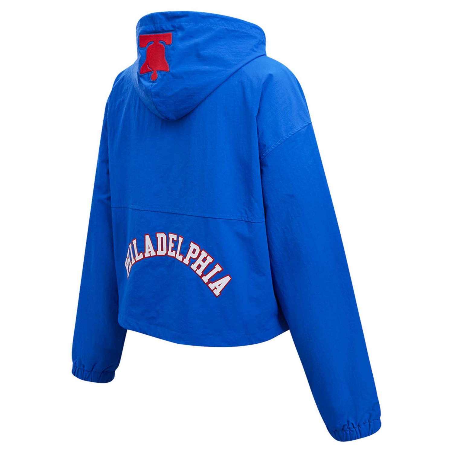Pro Standard Philadelphia 76ers Classic Wind Woven Cropped Half-Zip Jacket                                                       - view number 4