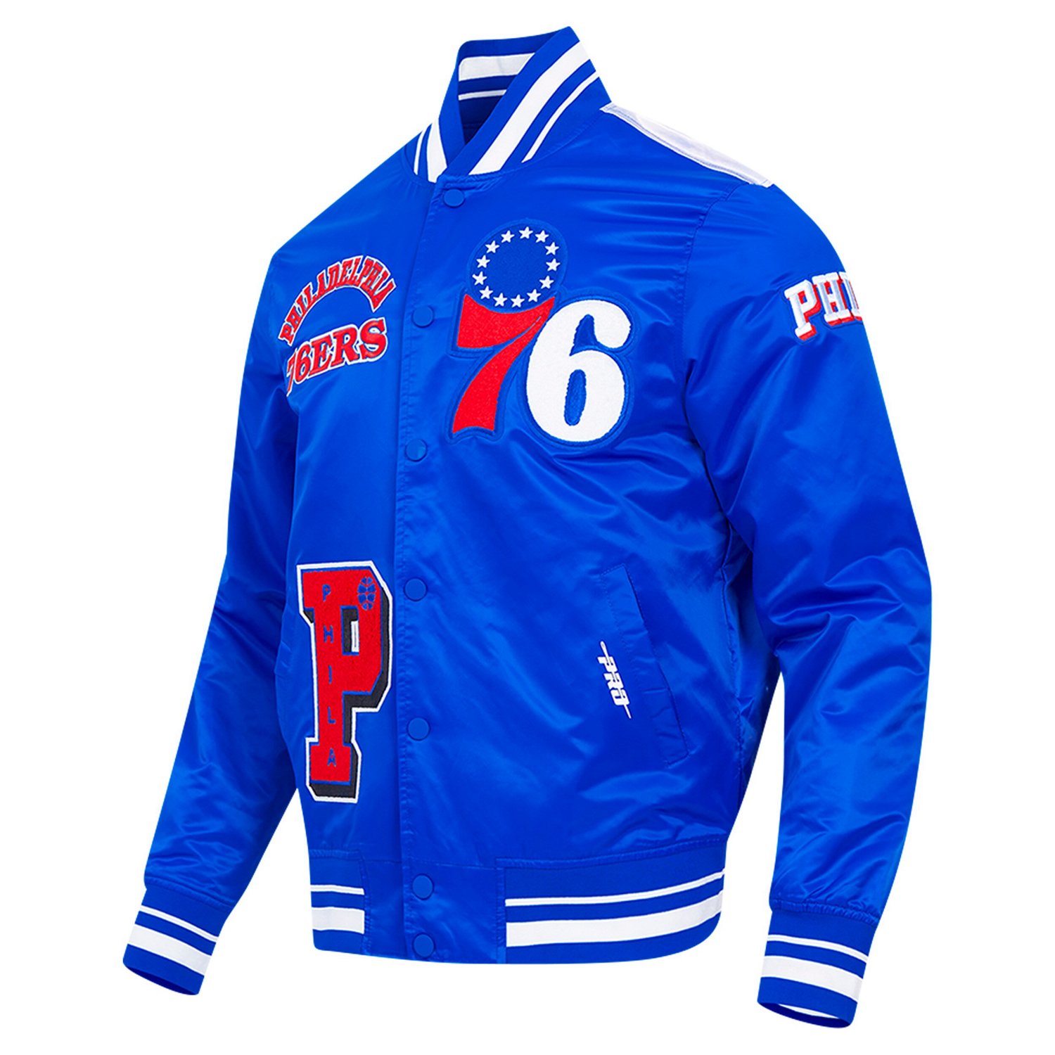 Pro Standard Philadelphia 76ers Sublimated Satin Full-Snap Jacket - view number 2