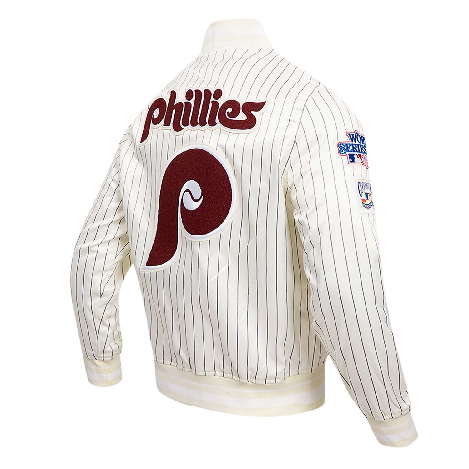 Pro Standard Philadelphia Phillies Cooperstown Collection Pinstripe Retro Classic Satin Full-Snap Jacket                         - view number 3
