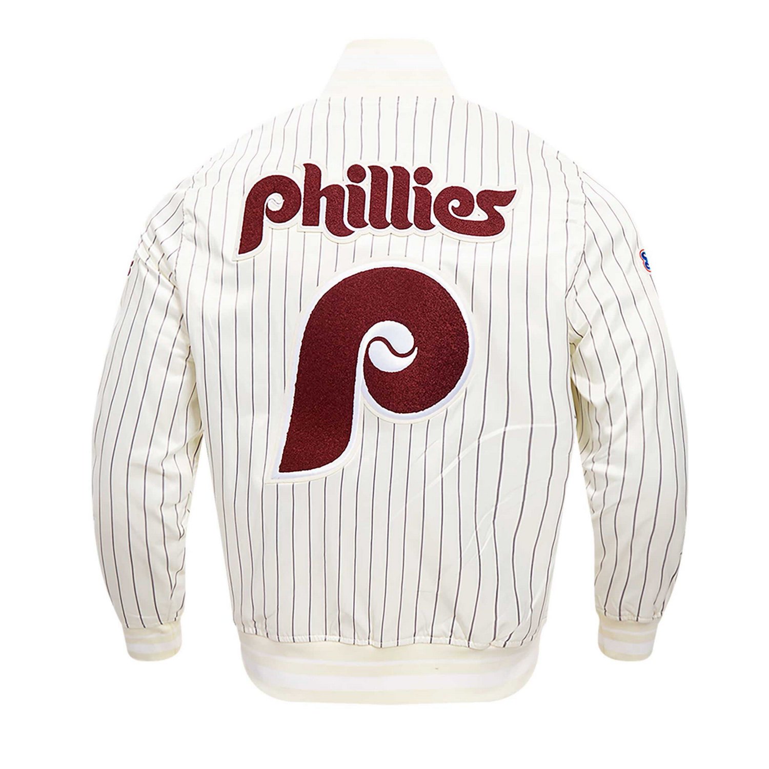 Pro Standard Philadelphia Phillies Cooperstown Collection Pinstripe Retro Classic Satin Full-Snap Jacket                         - view number 4