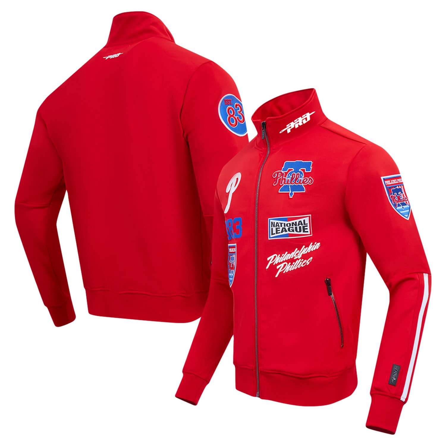 Pro Standard Philadelphia Phillies Fast Lane Full-Zip Track Jacket                                                               - view number 1