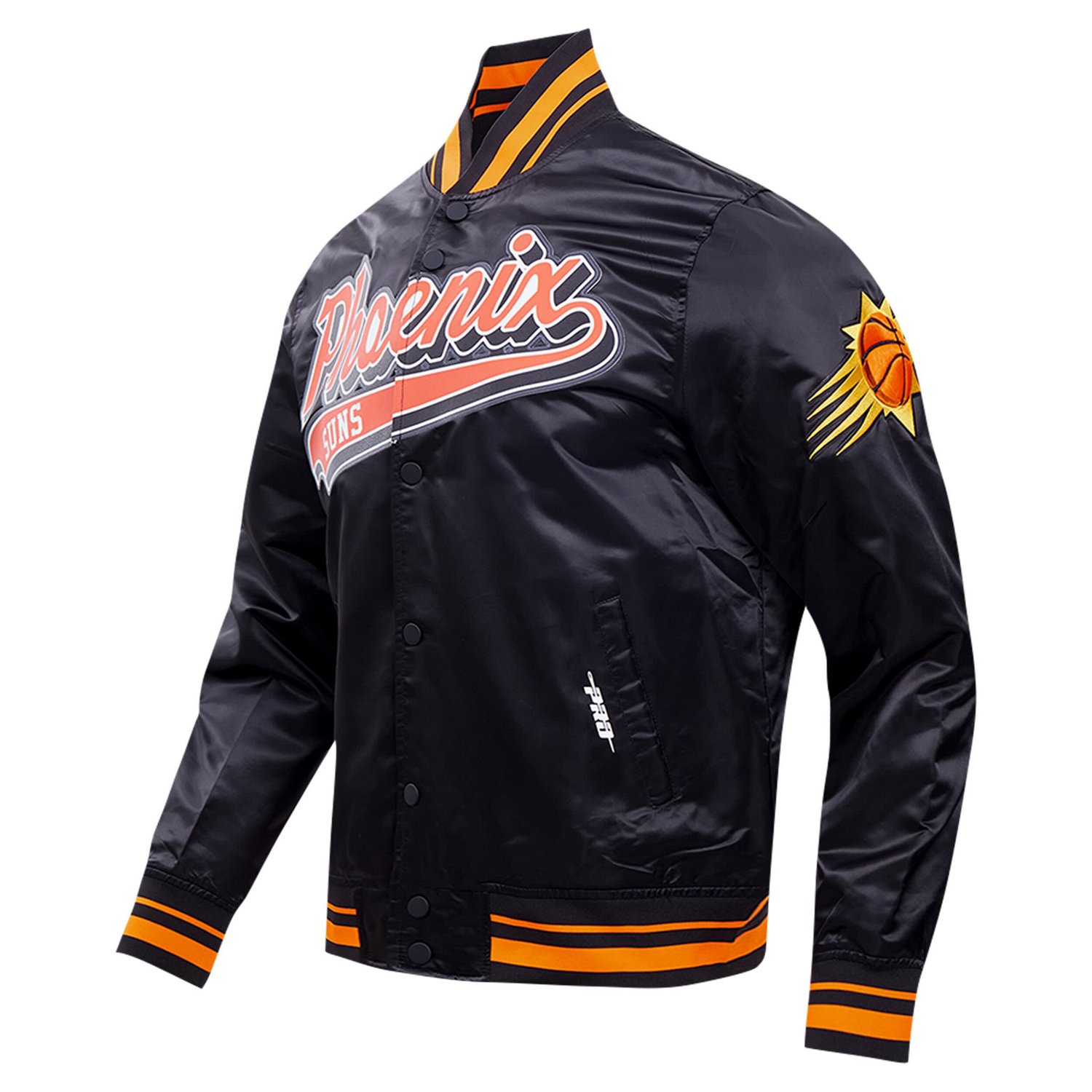 Pro Standard Phoenix Suns Script Tail Full-Snap Satin Varsity Jacket - view number 2