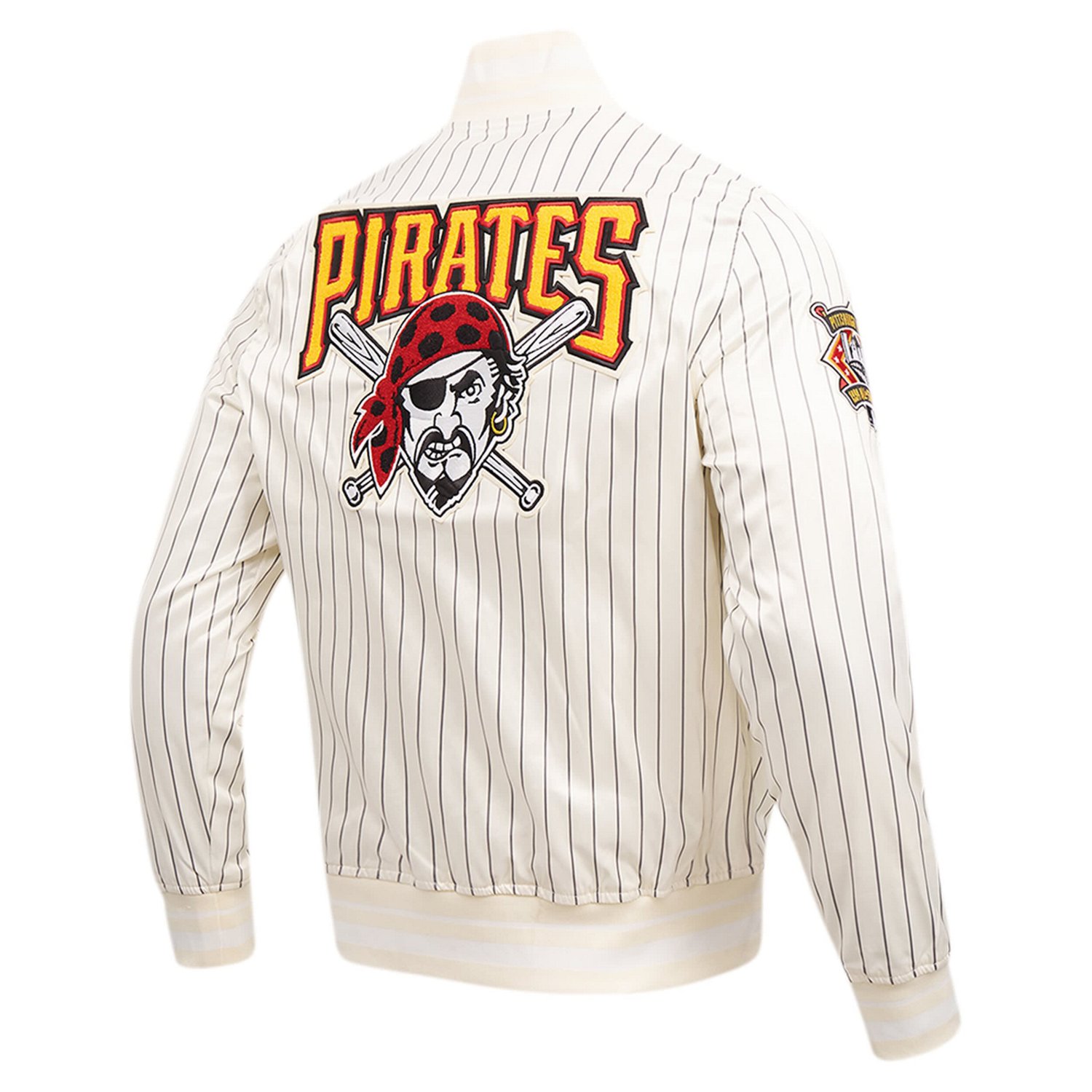 Pro Standard Pittsburgh Pirates Cooperstown Collection Pinstripe Retro Classic Satin Full-Snap Jacket - view number 4