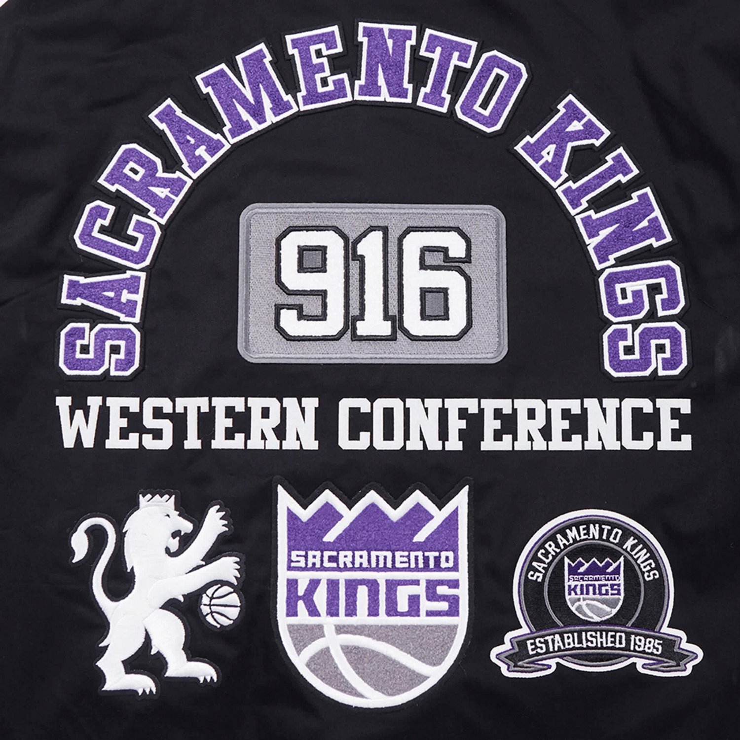 Pro Standard Sacramento Kings Area Code Twill Full-Zip Jacket - view number 4