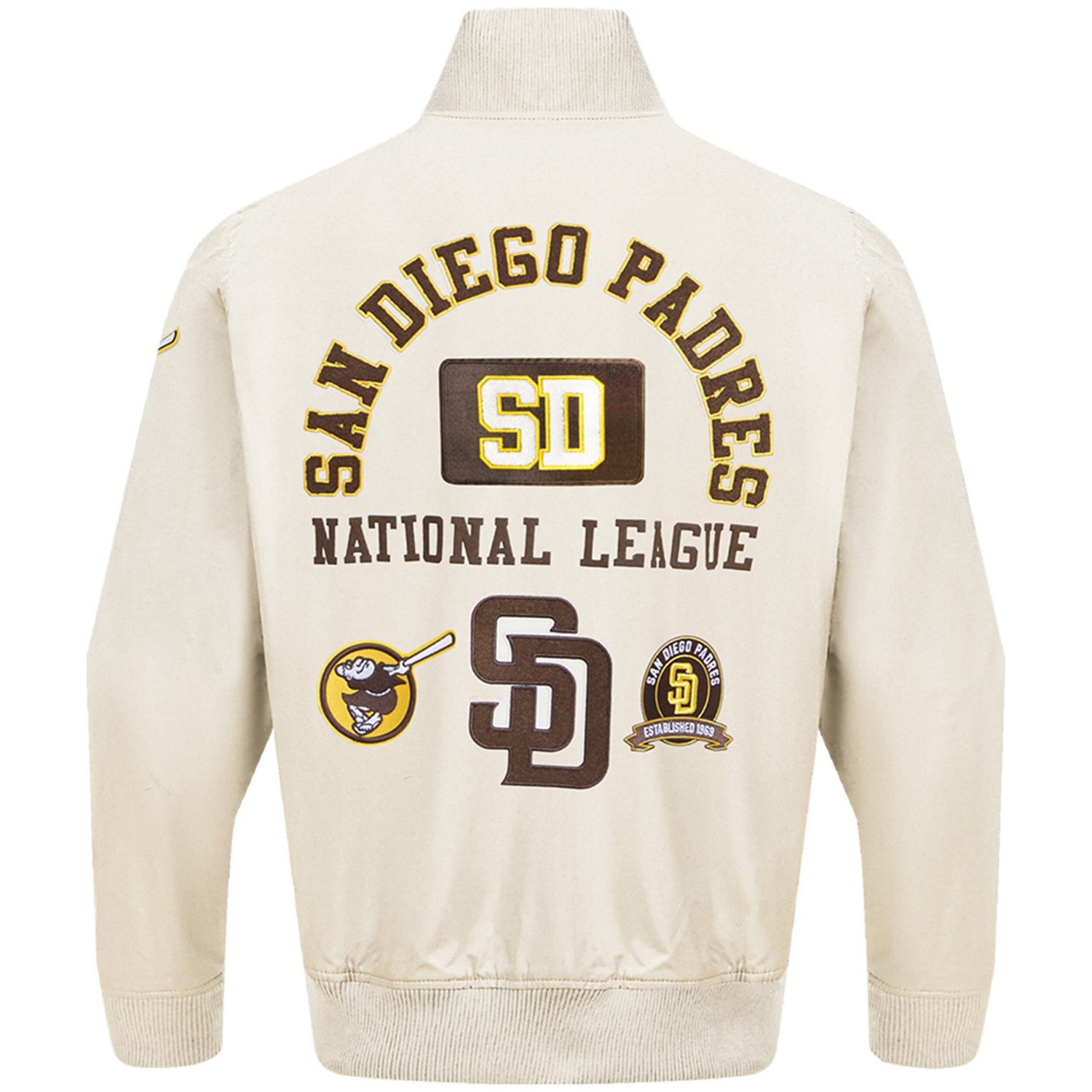 Pro Standard San Diego Padres Area Code Twill Full-Zip Jacket